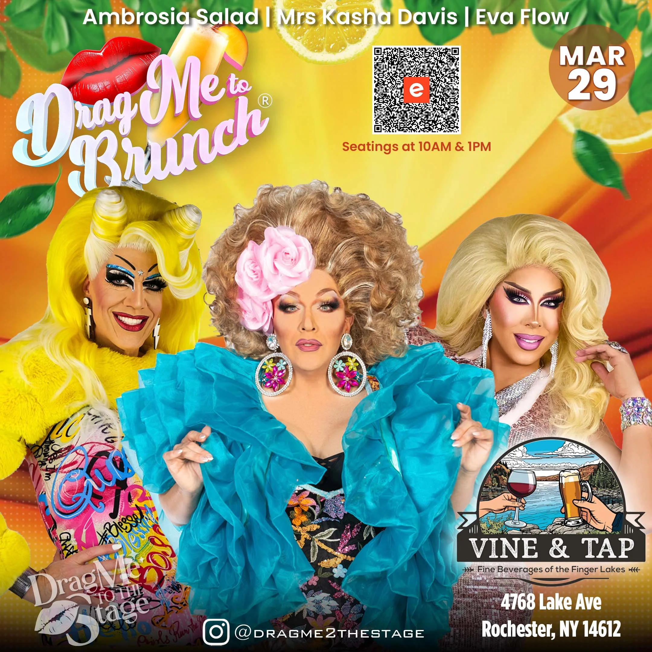 Drag Me To Brunch - Vine and Tap