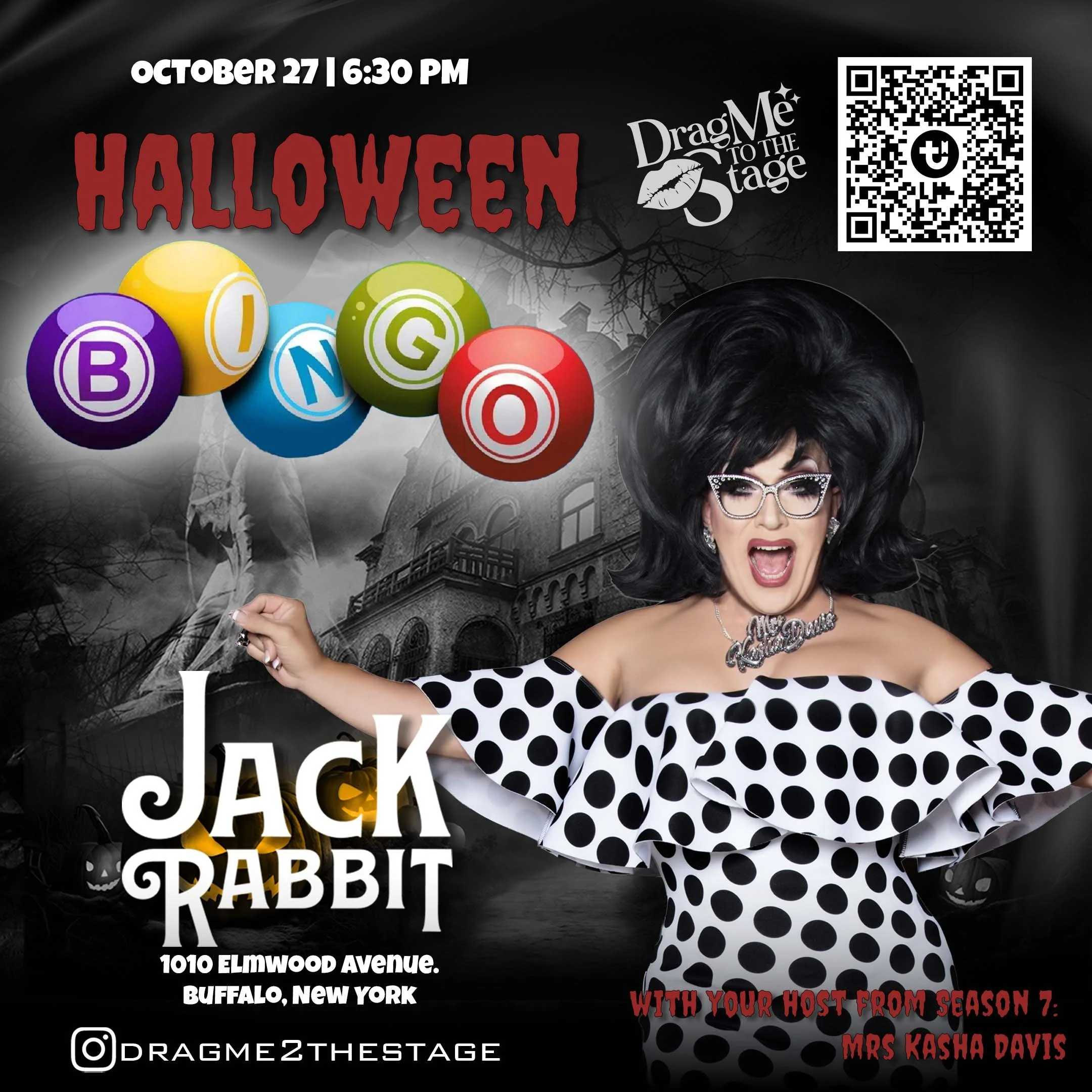Halloween Drag Bingo - Jack Rabbit