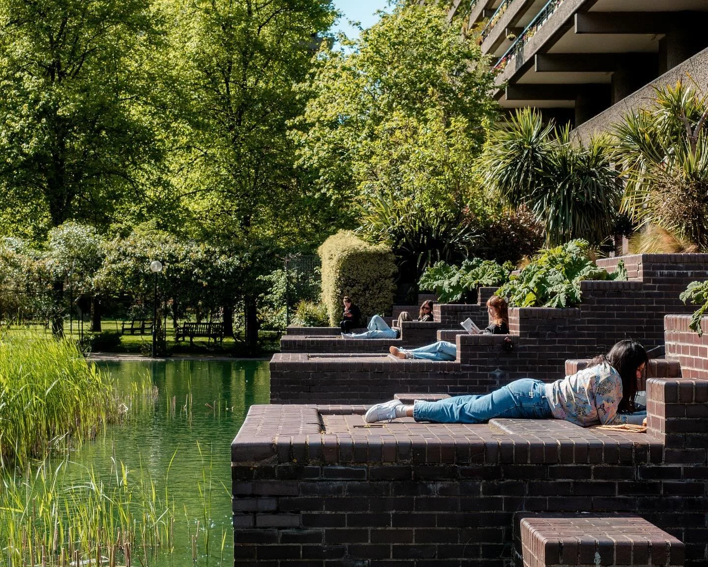 Londoners really know how to enjoy a good book in the sun. Ft @evelynclliao 

#streetphotography #mondaysarebrutal #storyofthestreet #barbicancentre #londonphotographer #brutalistarchitecture #spicollective #streetclassics #timeless_streets