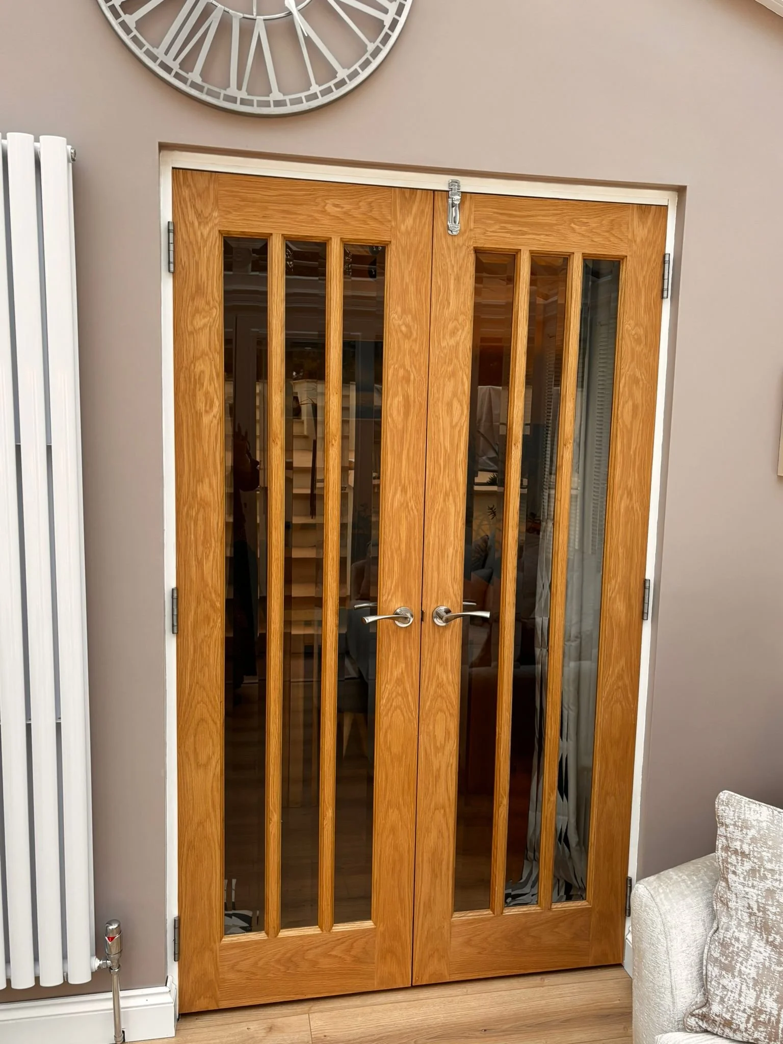 Oak double doors