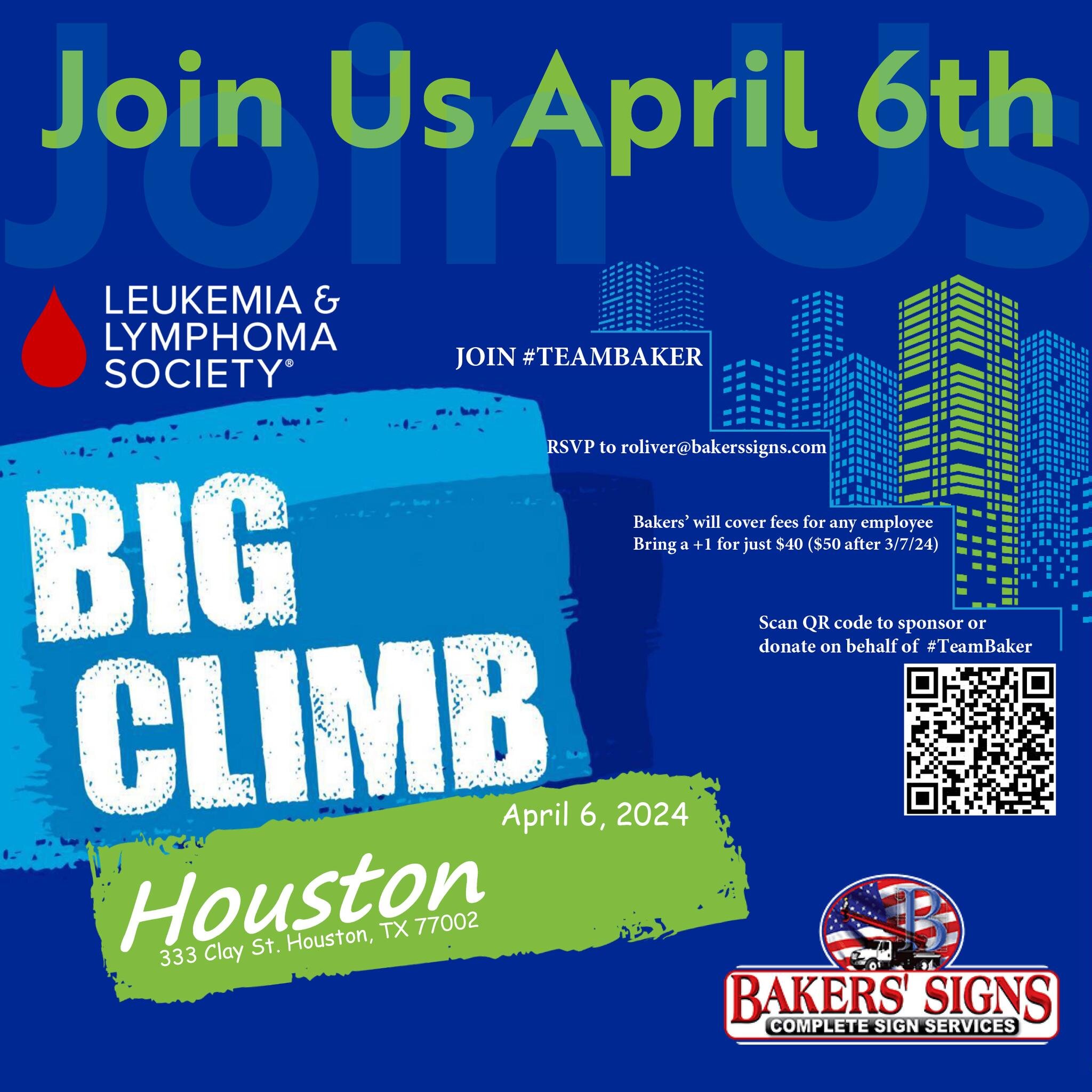 We're forming a team for the Leukemia &amp; Lymphoma Society &ldquo;Big Climb&rdquo;, and we hope you'll join us. By joining our team and raising funds for this important cause, you'll be making a real impact on the fight against cancer. Nearly 1.012