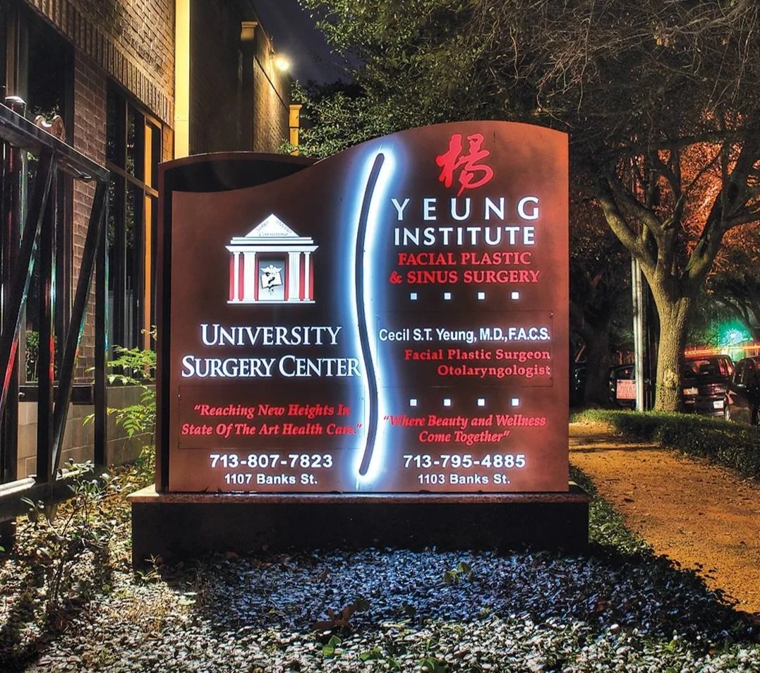 Custom Sign for Yeung Institute by Bakers' Signs