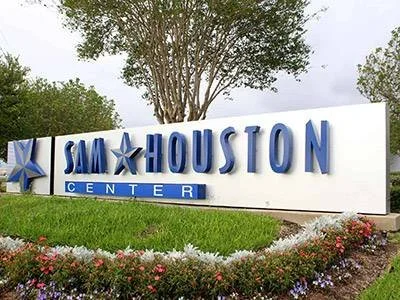 Channel Letters Sign for Sam Houston Center by Bakers' Signs