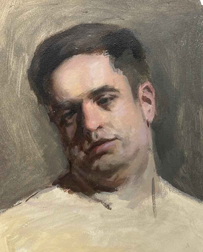 Portrait in oil