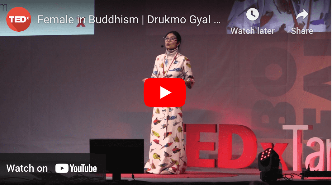 Drukmo speaking about Female in Buddhism  TEDxTartu