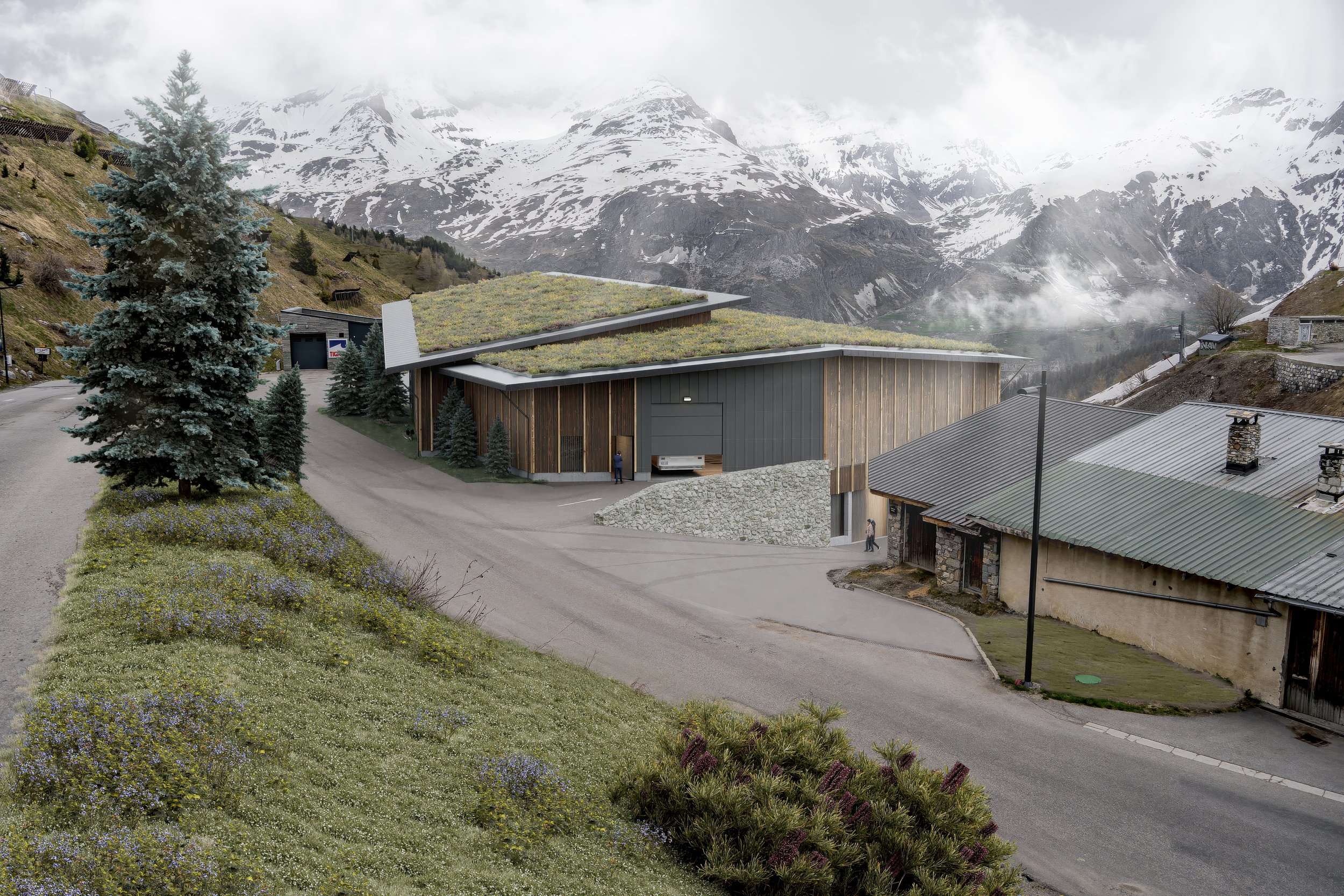technical building - Tignes - SG architecte