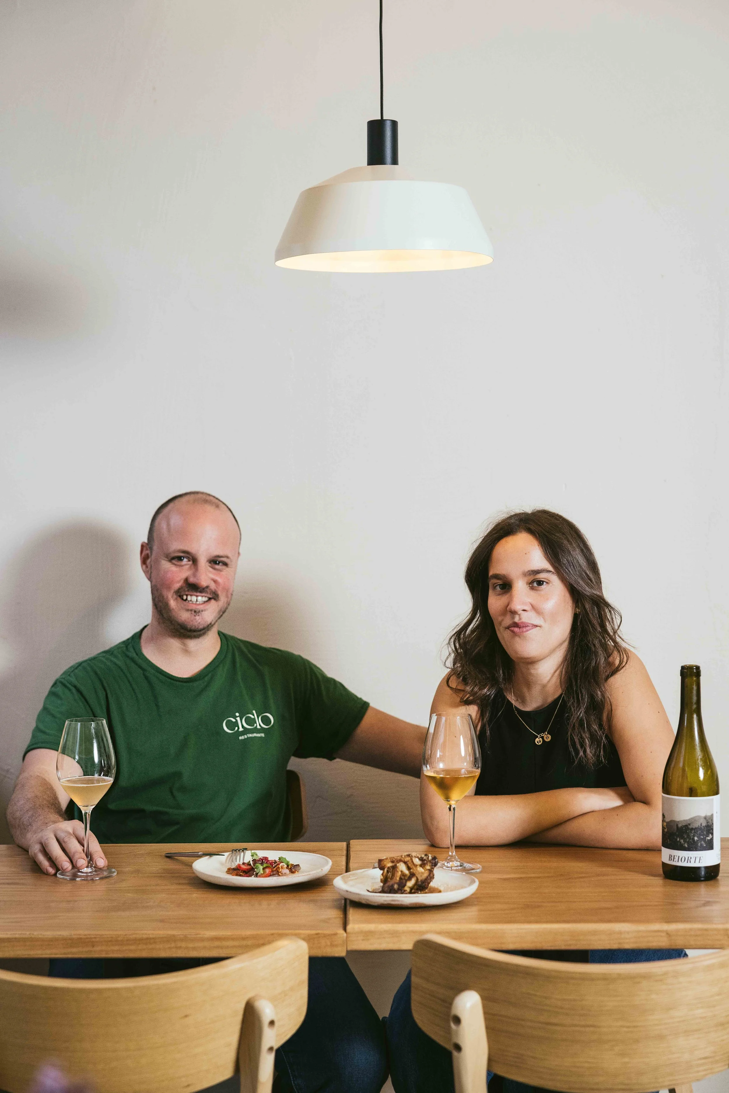 Cláudia Abreu da Silva e Chef José Neves