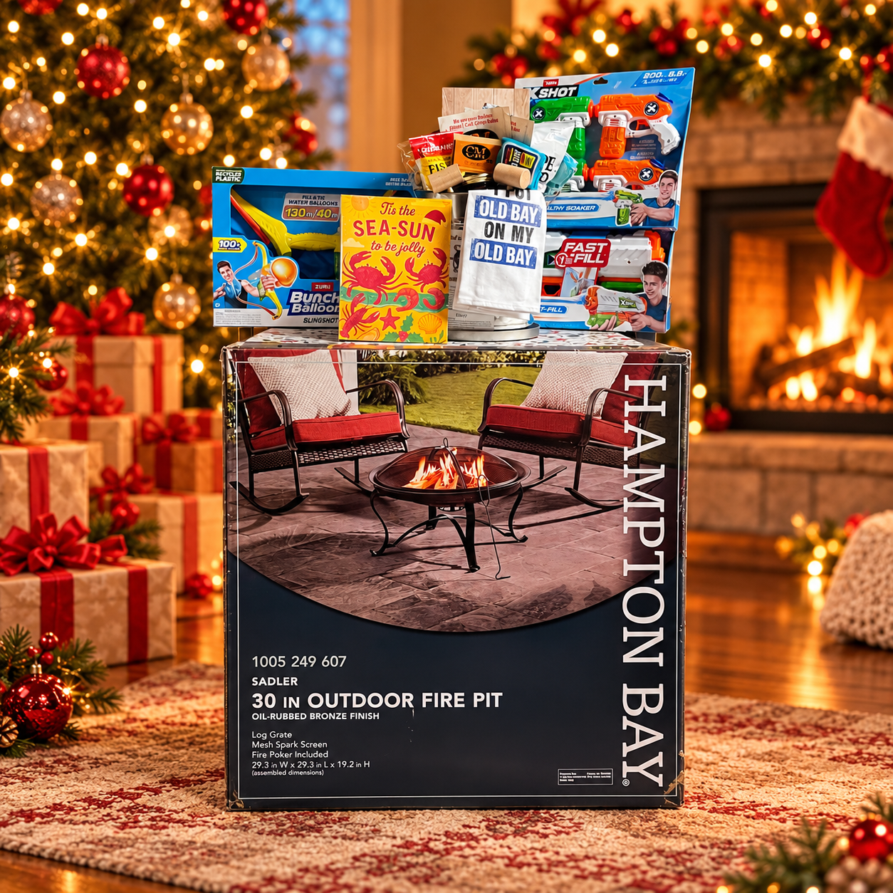 Cozy Christmas Fire Pit Gift Display.png