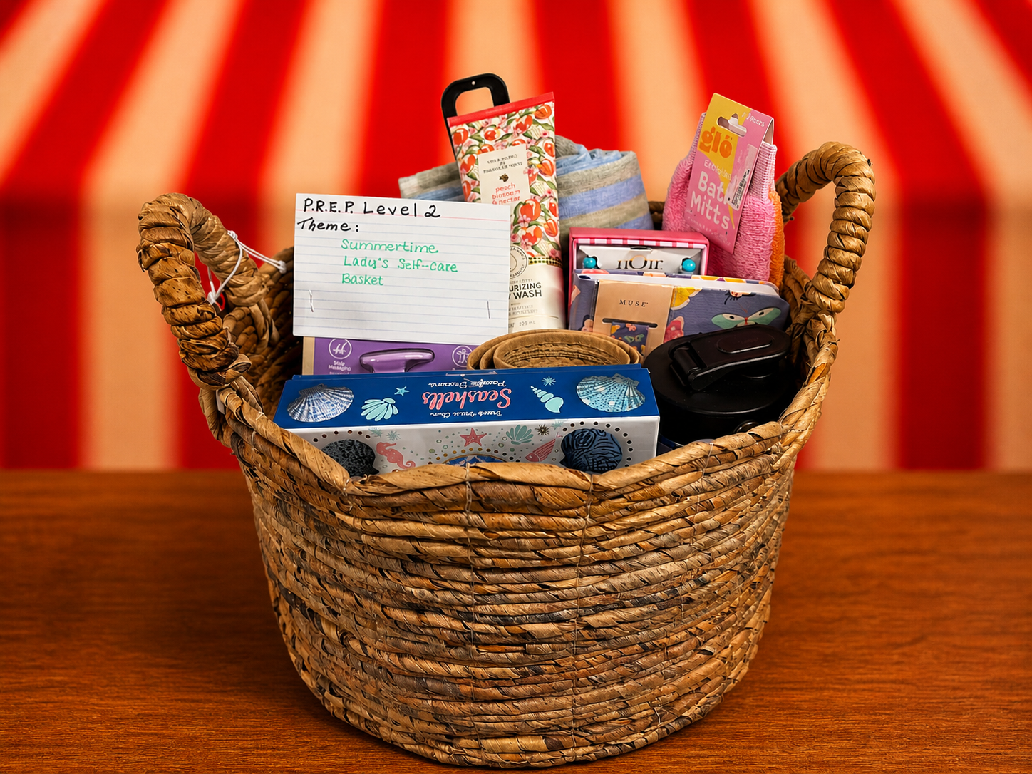 Summertime Lady's Self-care Basket