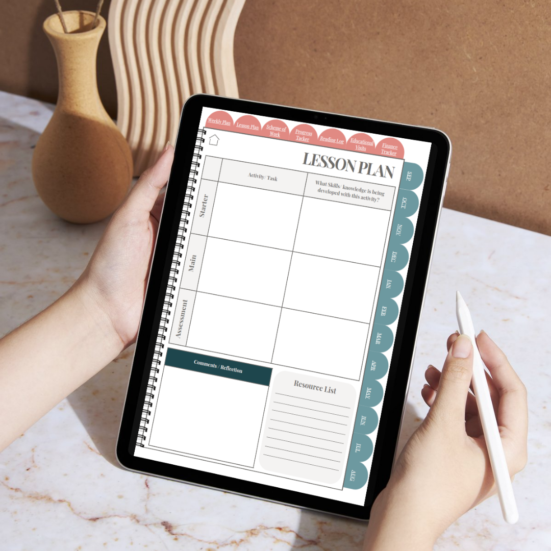 homeschool lesson plan