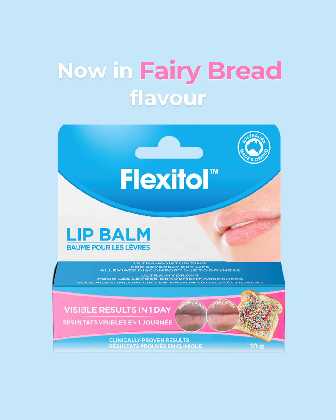 April Fools Product Edit (Social) //
Original product render provided by Flexitol Canada //
Food graphic sourced from Canva 