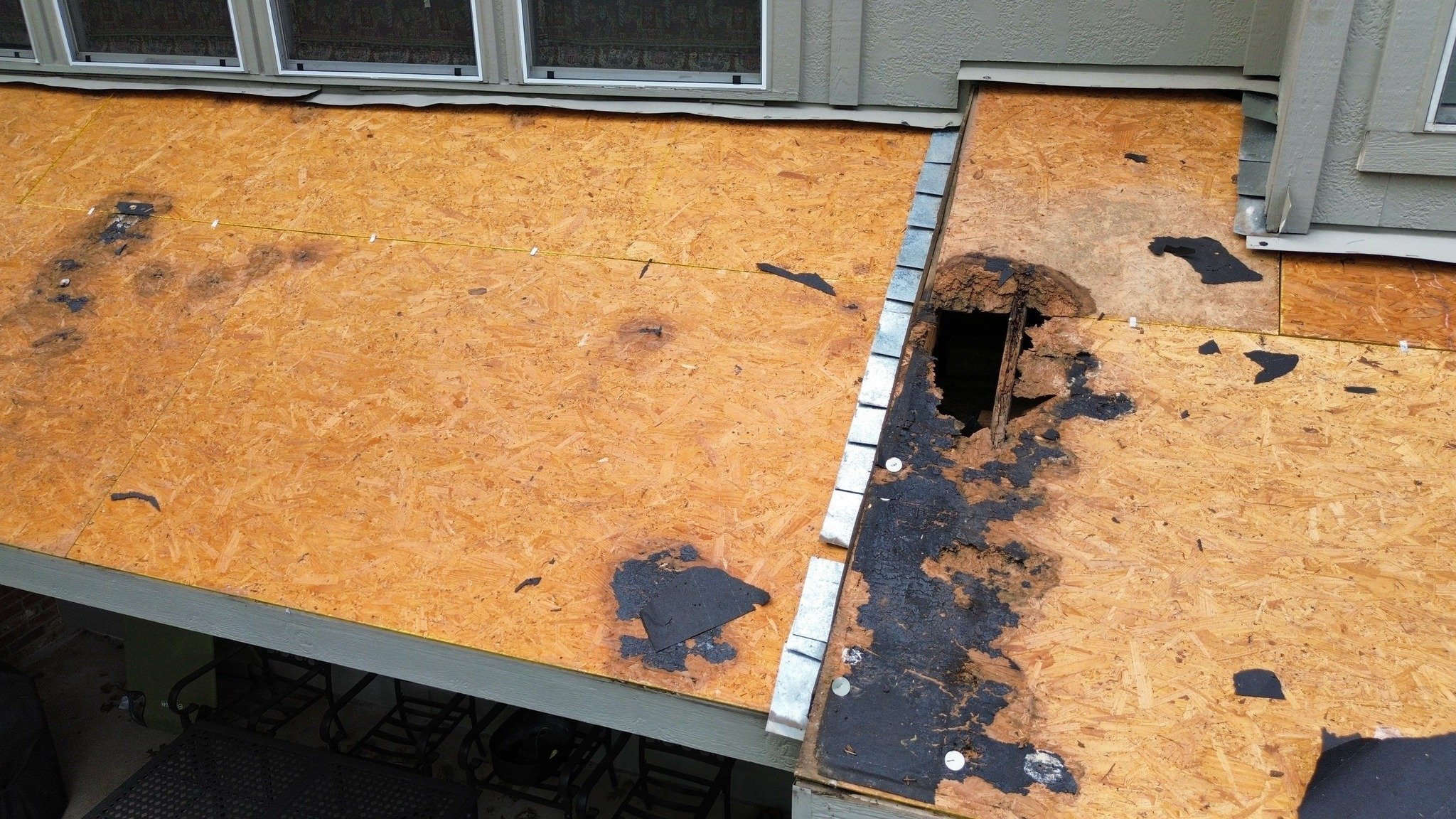 Decking Damage of the Week!

When getting a new roof, going down to the decking isn&rsquo;t optional; it&rsquo;s essential. Damaged or rotted decking can&rsquo;t hold nails properly, which means your brand-new shingles won&rsquo;t last.

At Ember, we