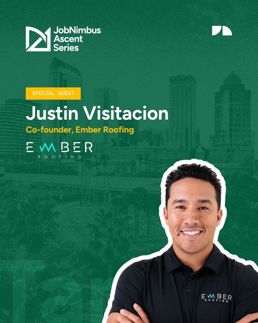 We're excited to share that our co-founder, Justin, will be speaking at the JobNimbus Ascent Series in Tampa, FL, on June 19th! Join him and other industry leaders for a day of networking, insights, and practical strategies to help contractors grow a