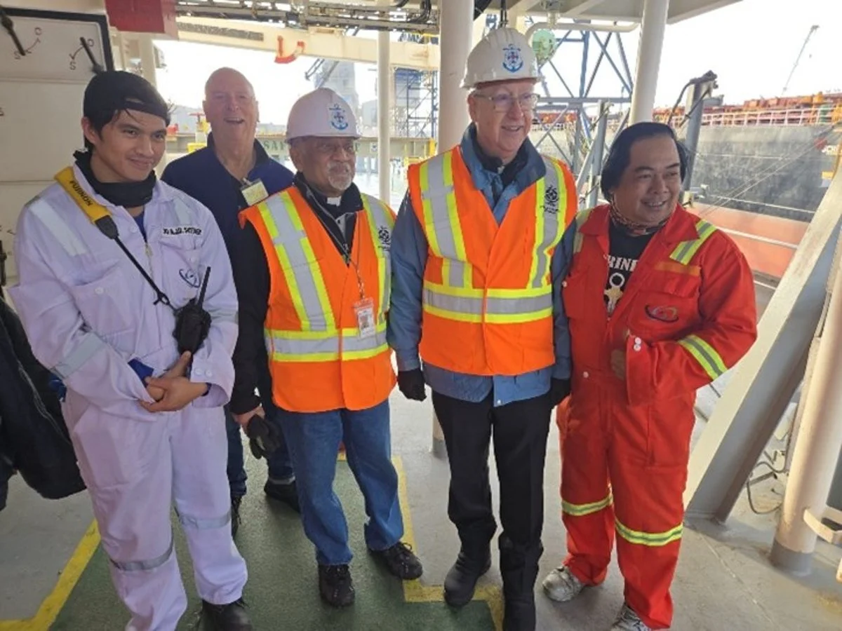 Faith on the waterfront: Archbishop Smith meets the Church’s maritime mission