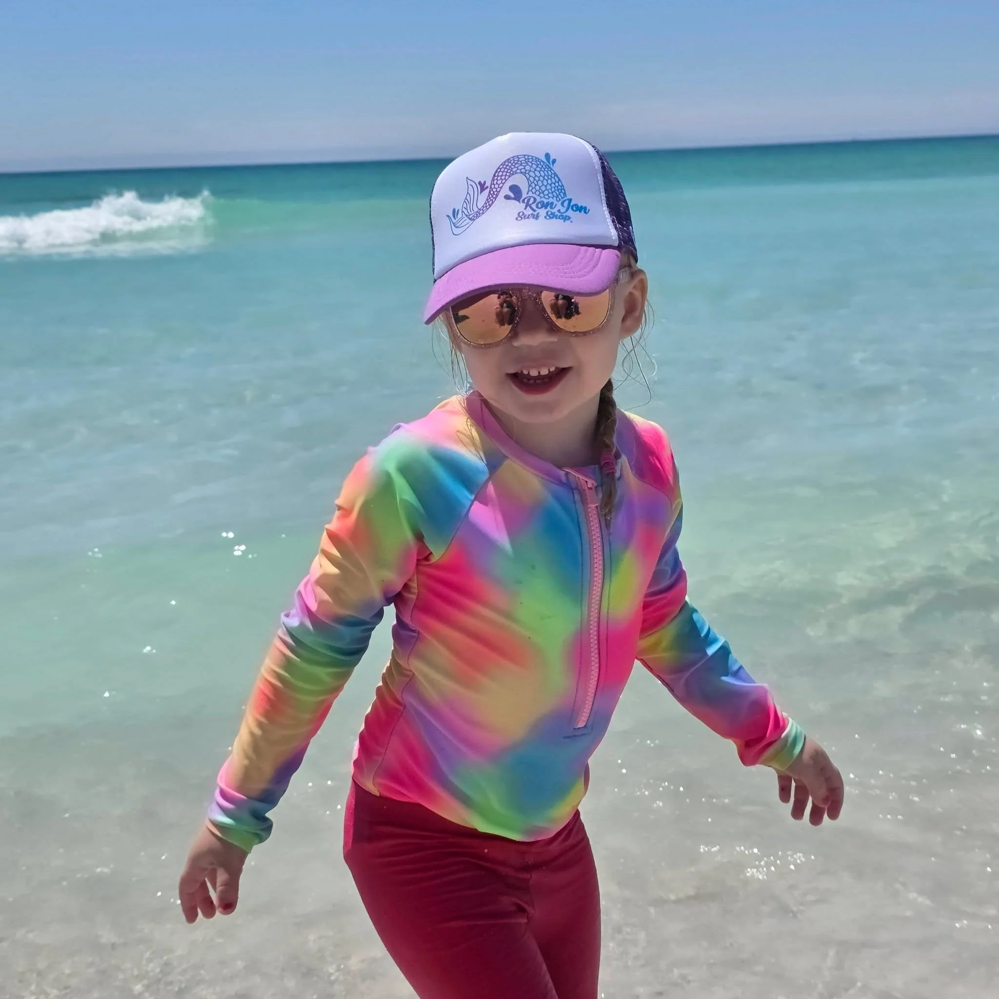 Life's truest happy moments come, by seeing the happiness in your children and grandkids. Loving time in Penscola!
