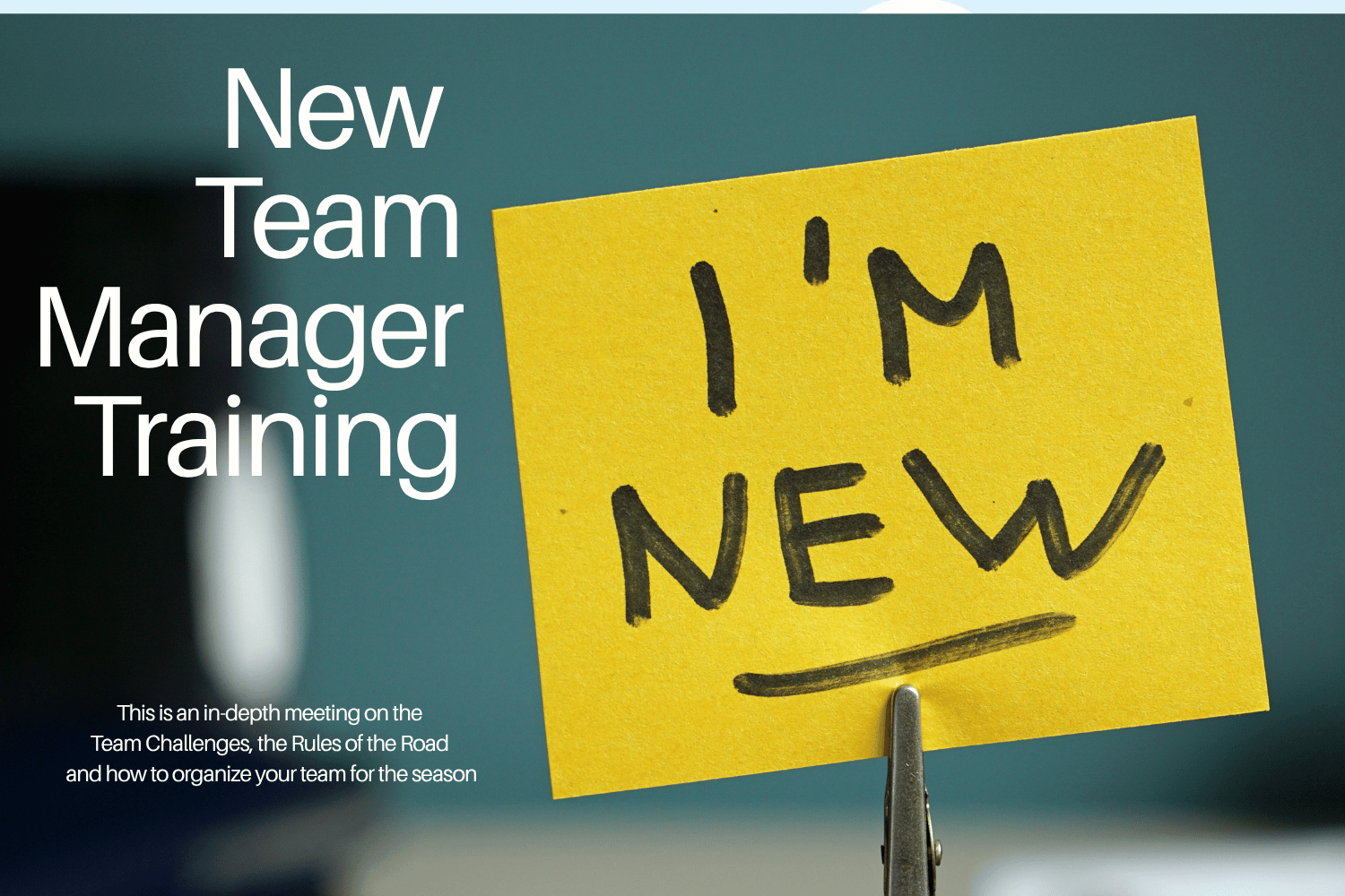 New Team Manager Training