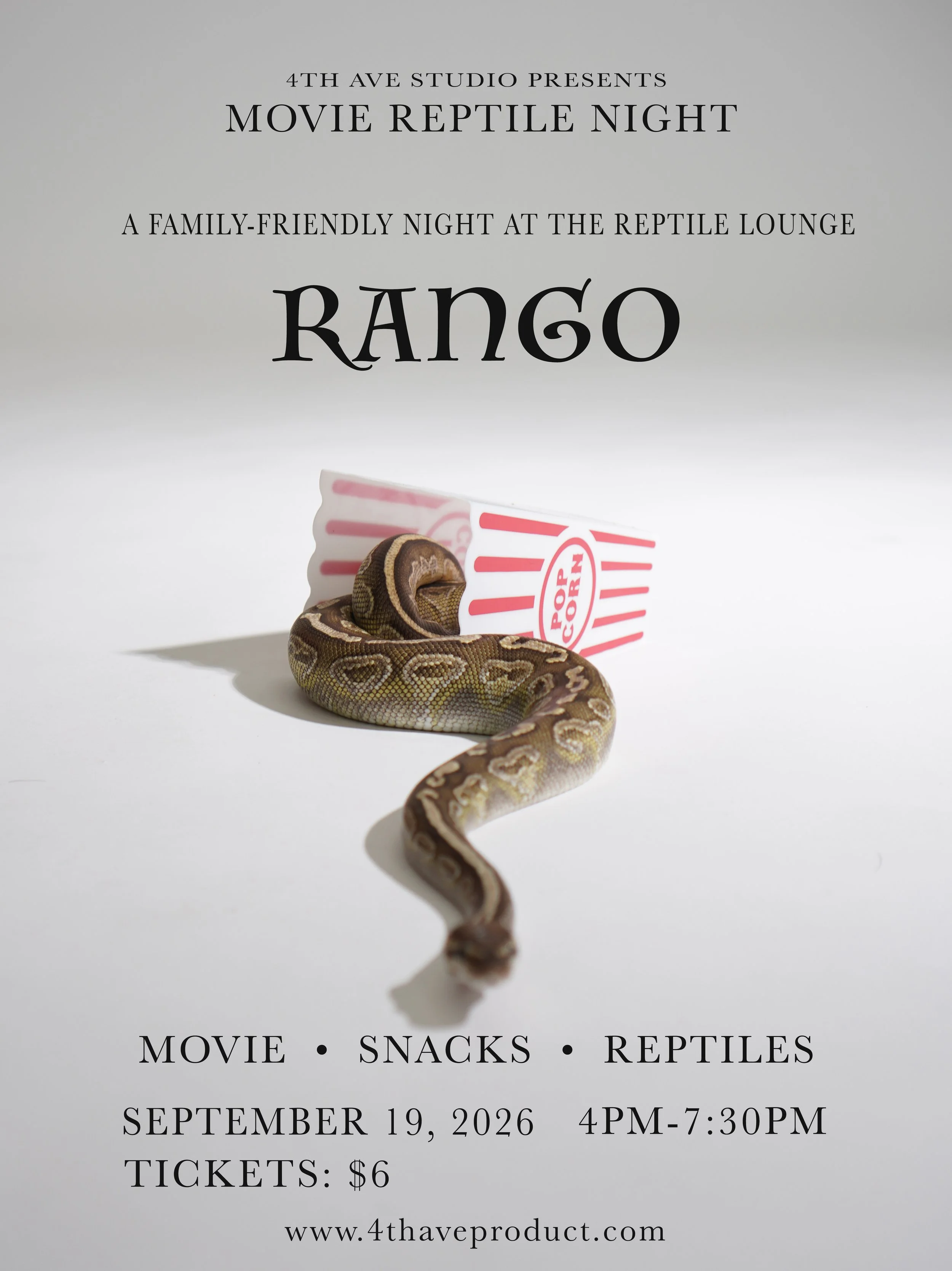 Movie Reptile Night: Rango