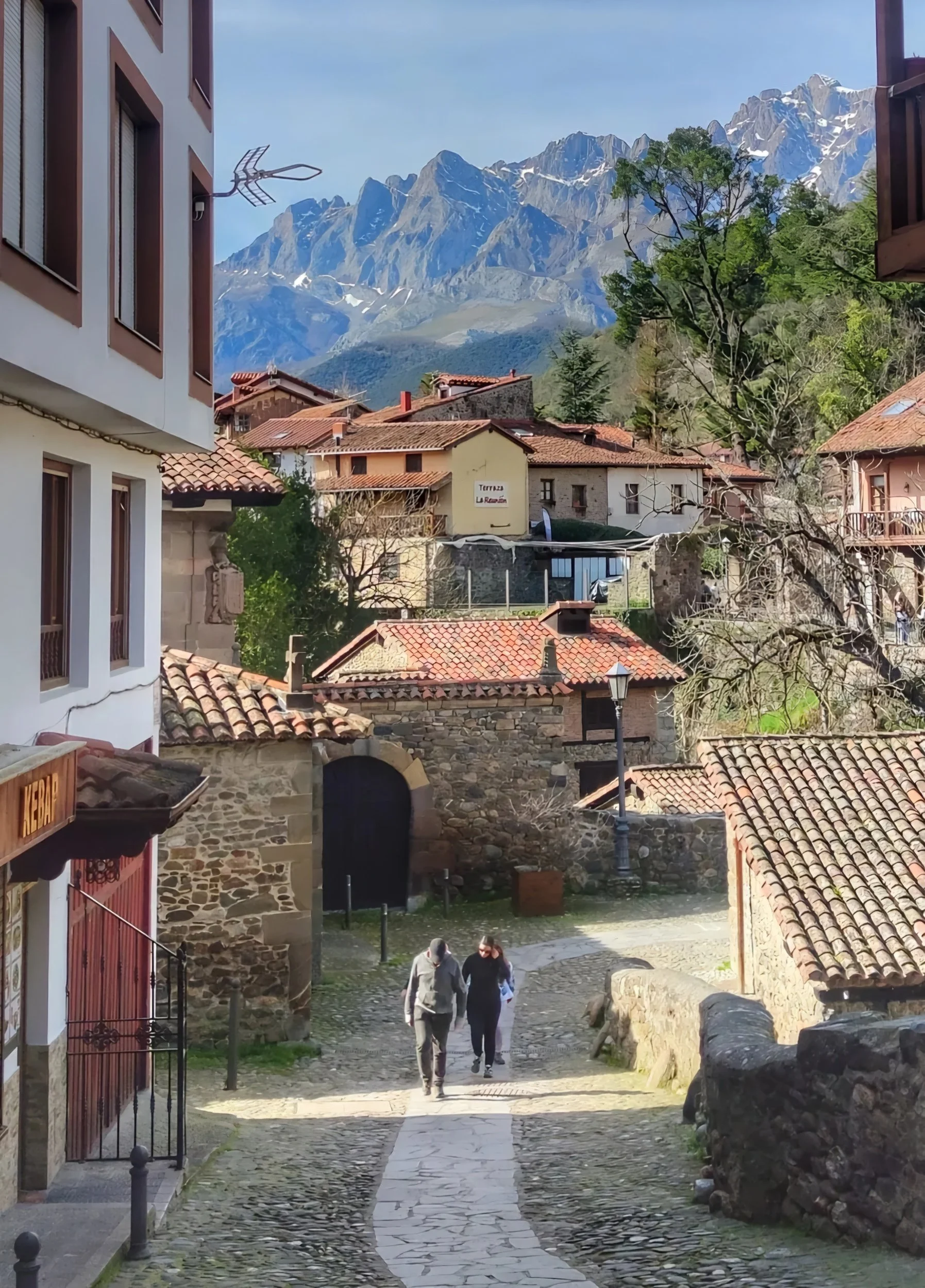 street in Potes, Cantabria