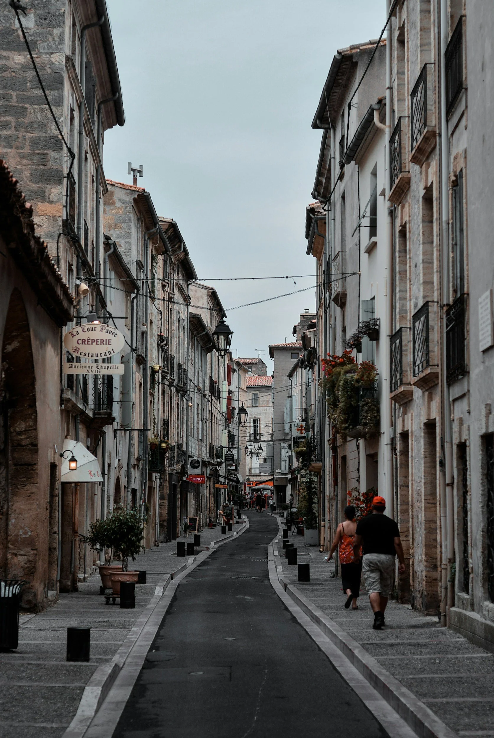 street cloudy day in Pézenas