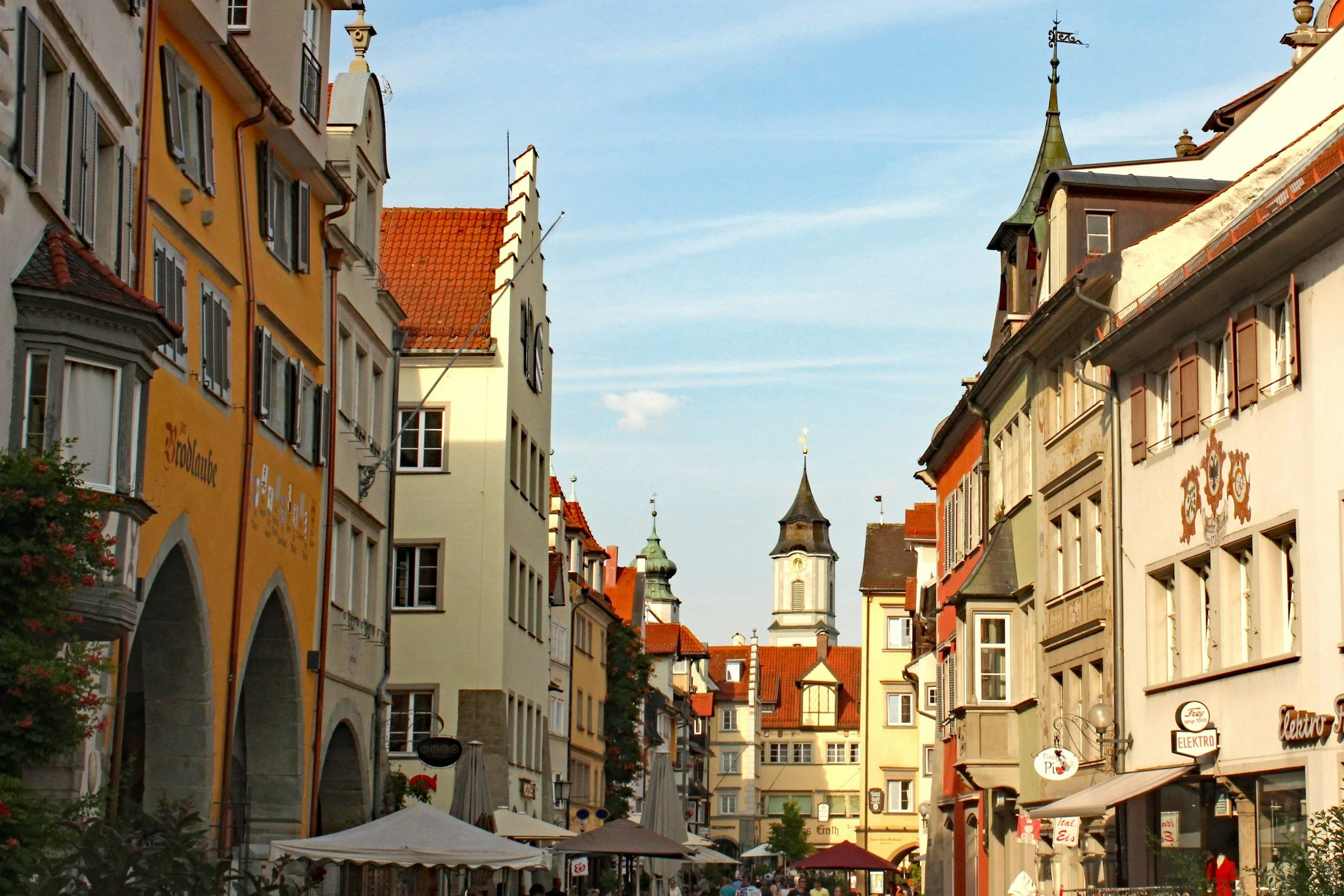 street in sumer in Lindau
