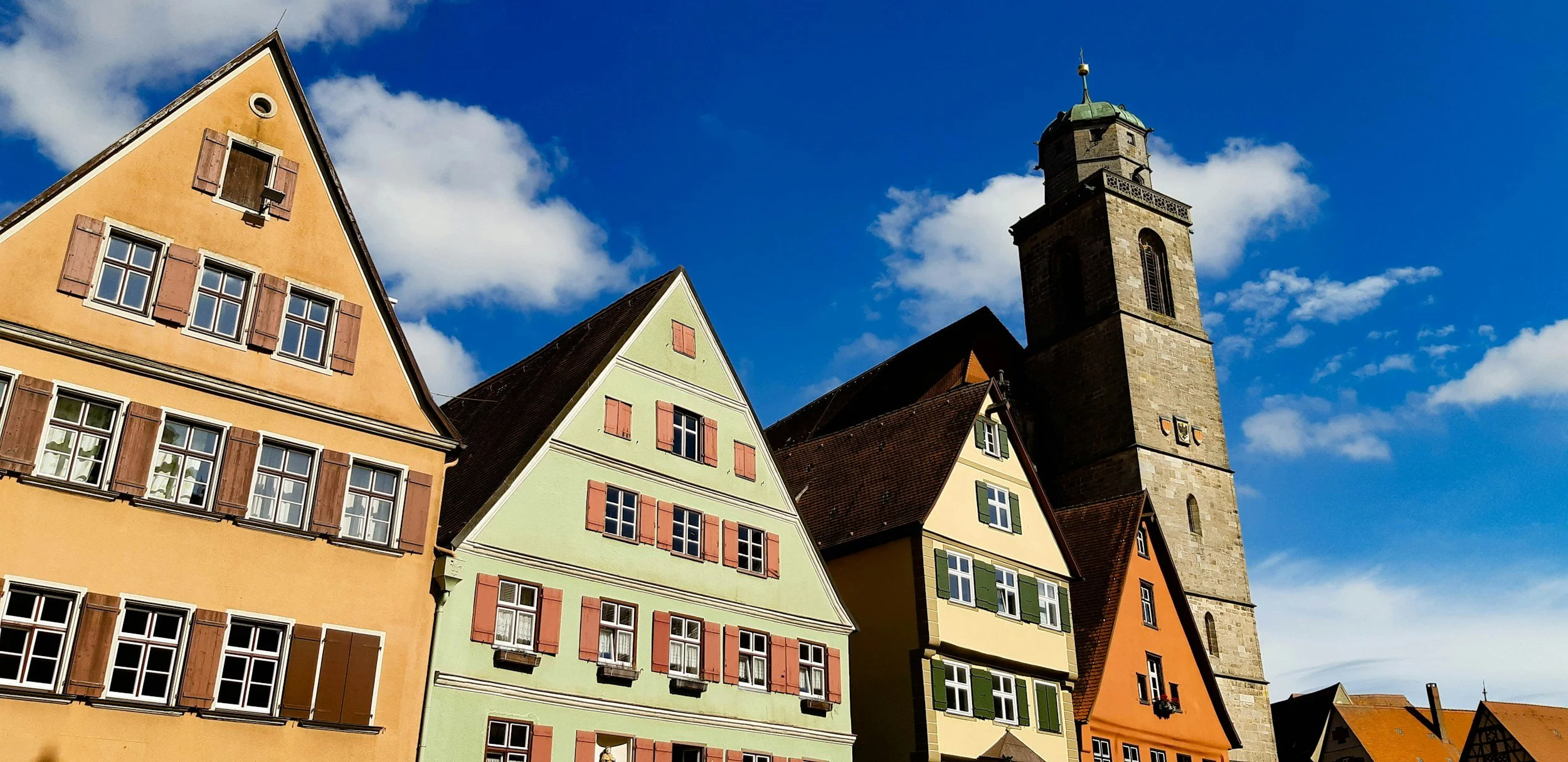 architecture in Dinkelsbühl street