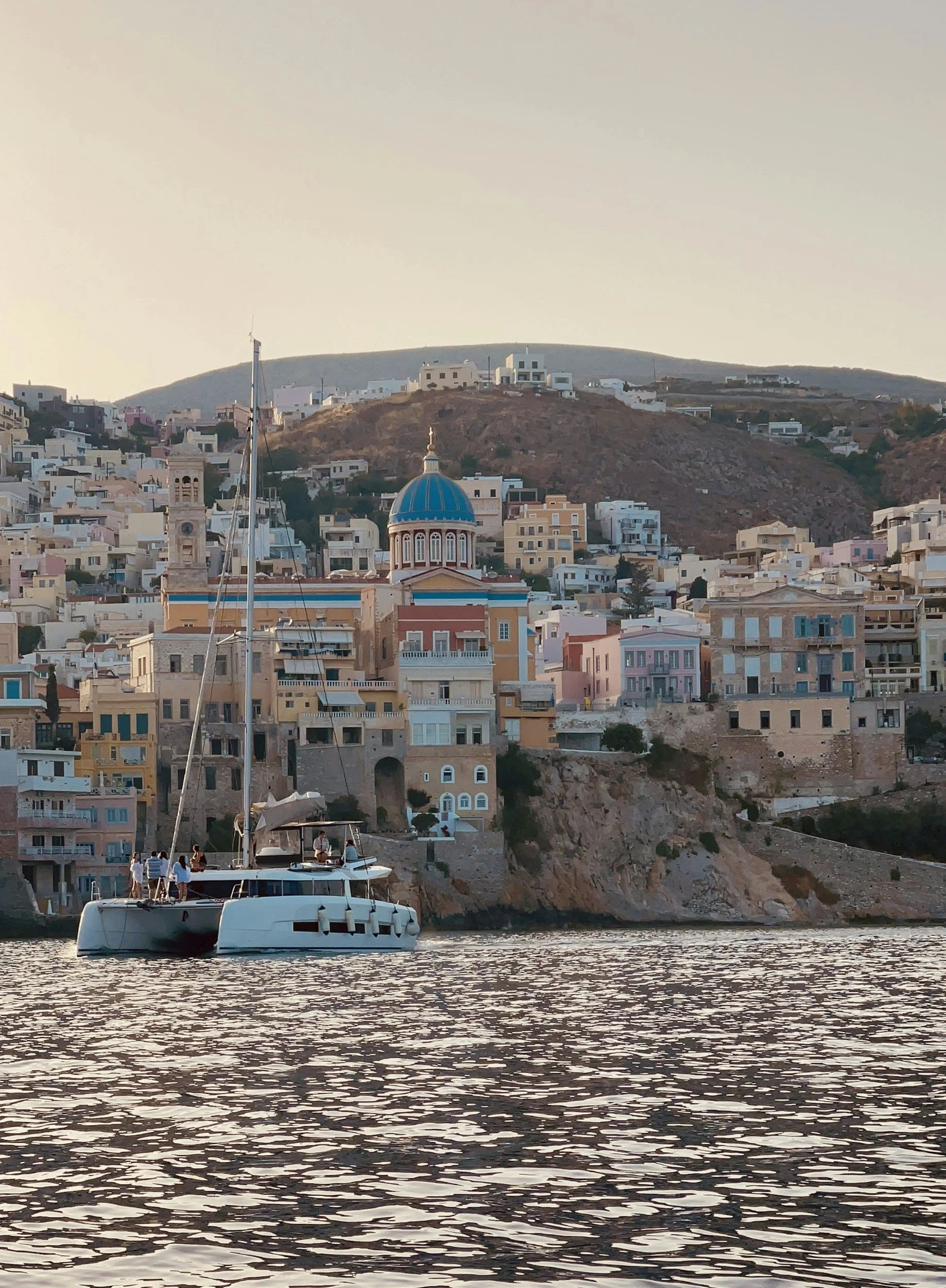 syros from the water view