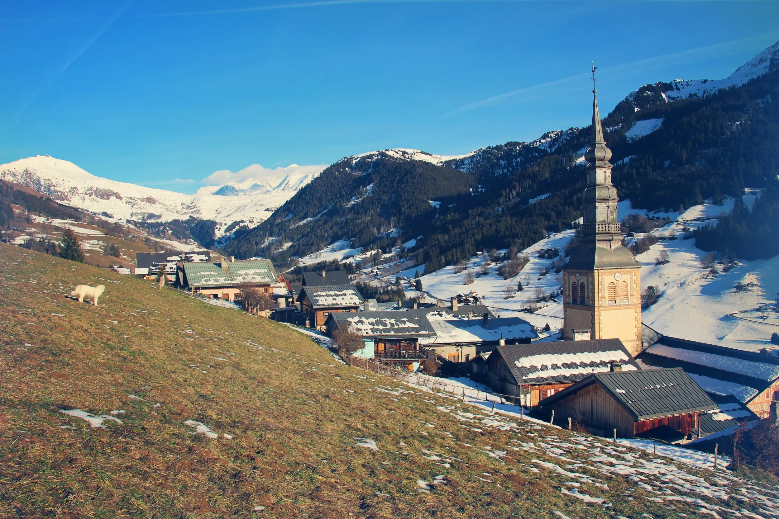 french town winter