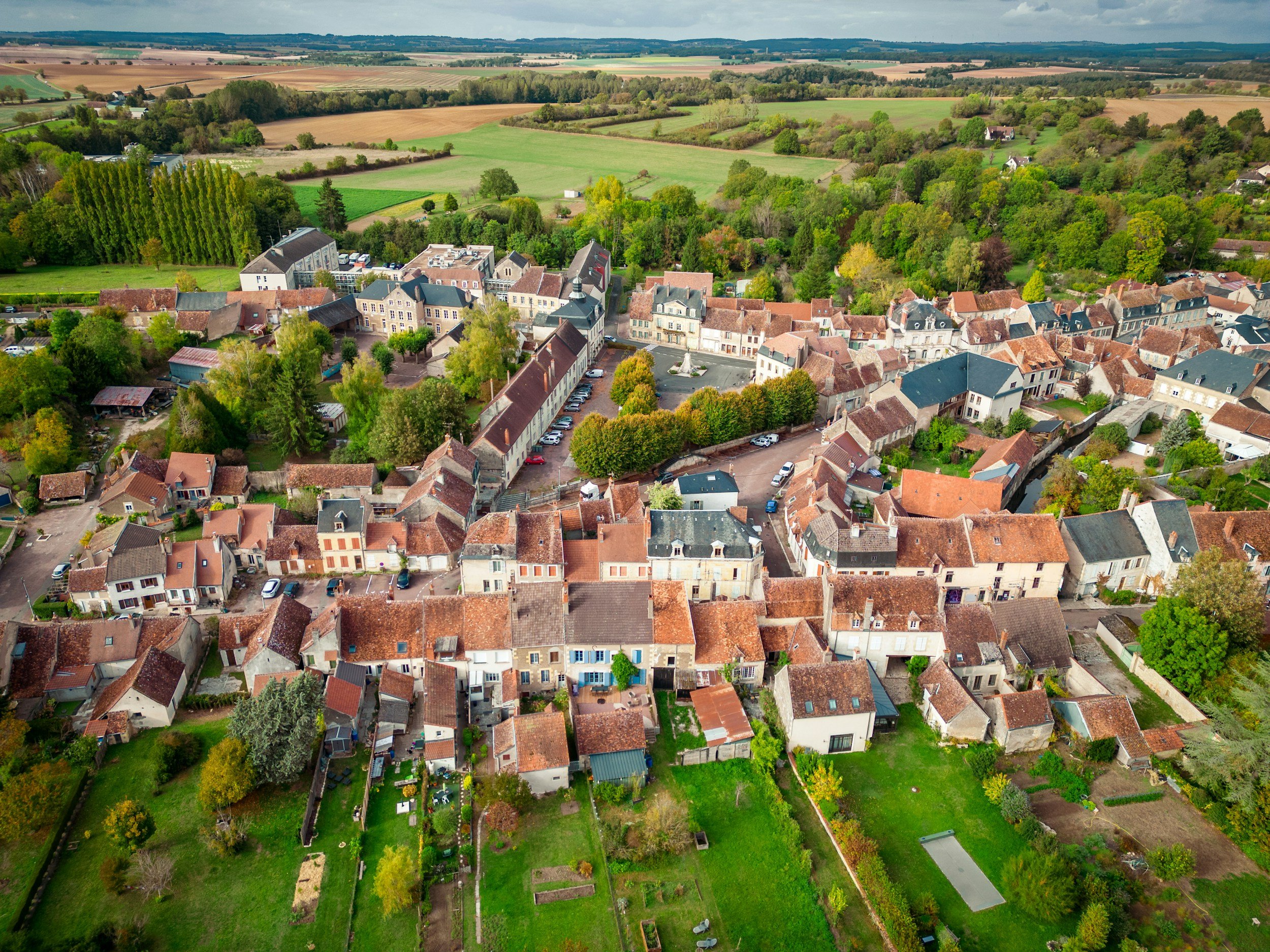 burgundy town
