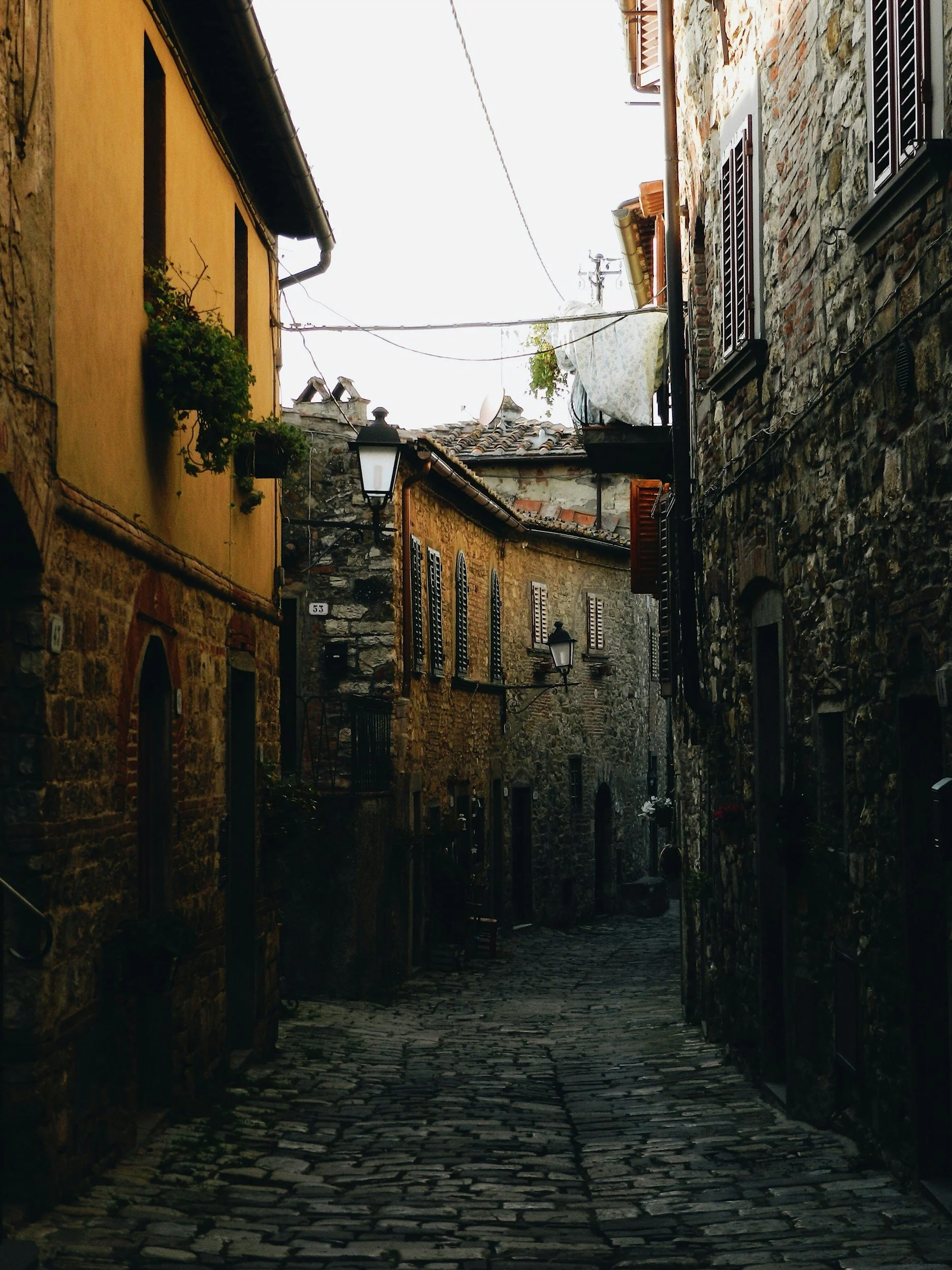 street in Greve in Chianti, Tuscany