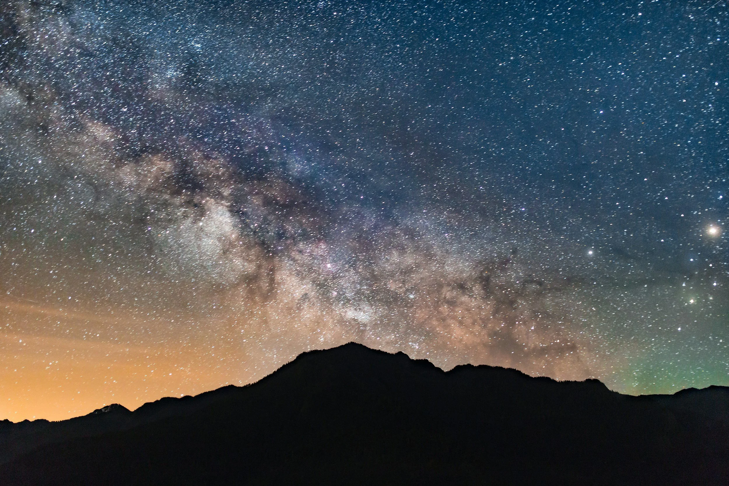 stars mountains