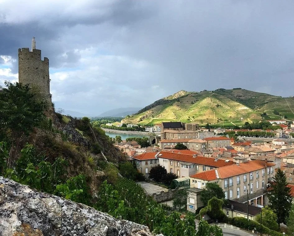 view in Tournon-sur-Rhône