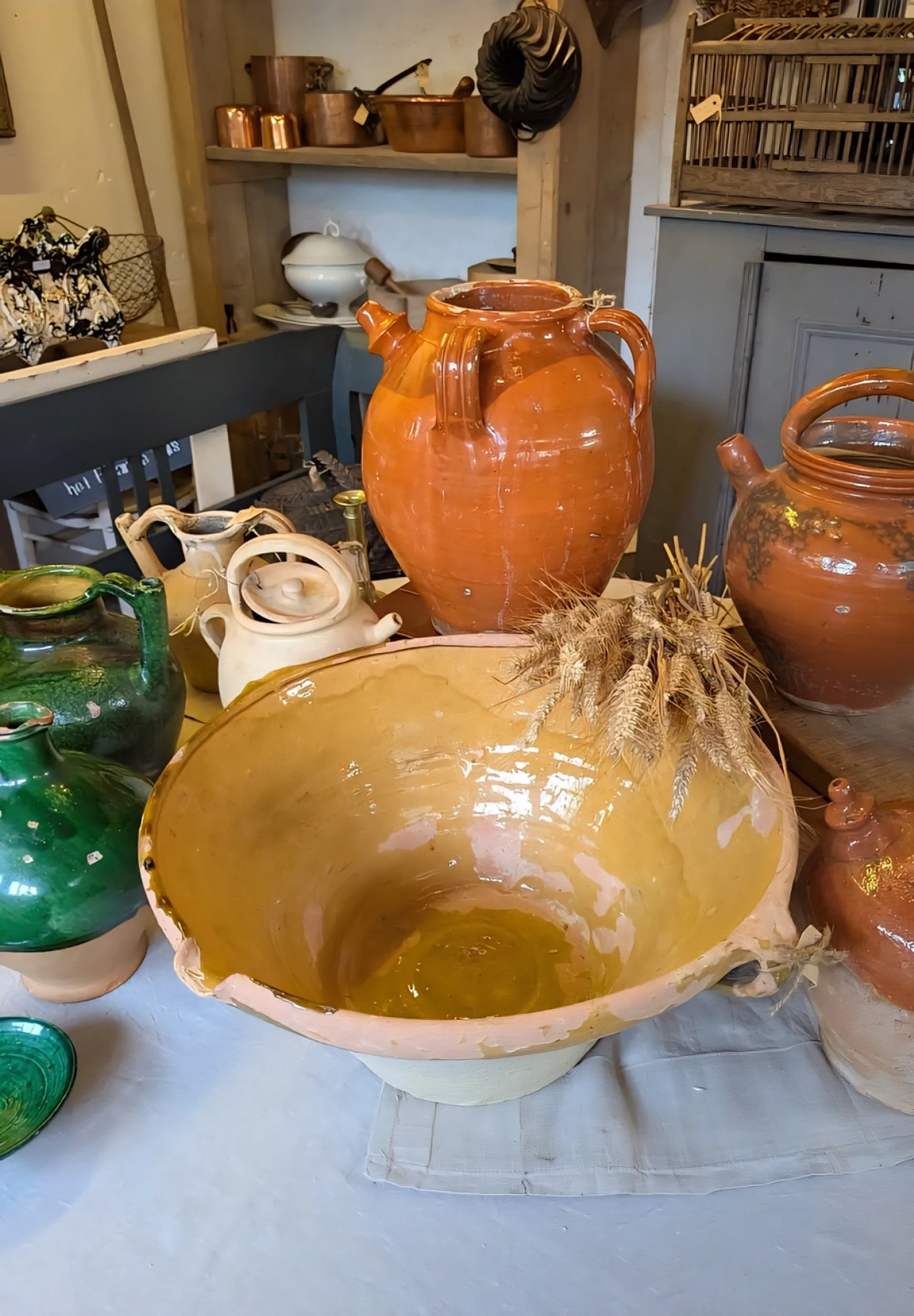 french ceramics in brocante in france.jpg