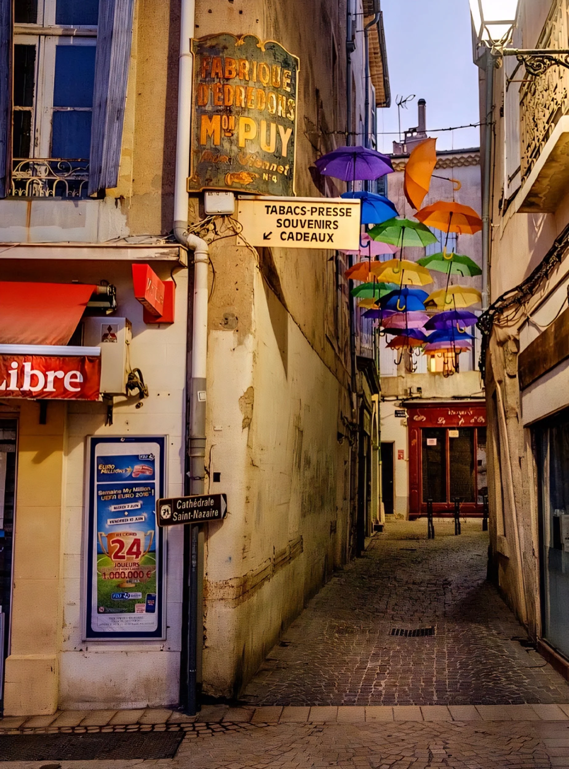 pretty street corner in Béziers