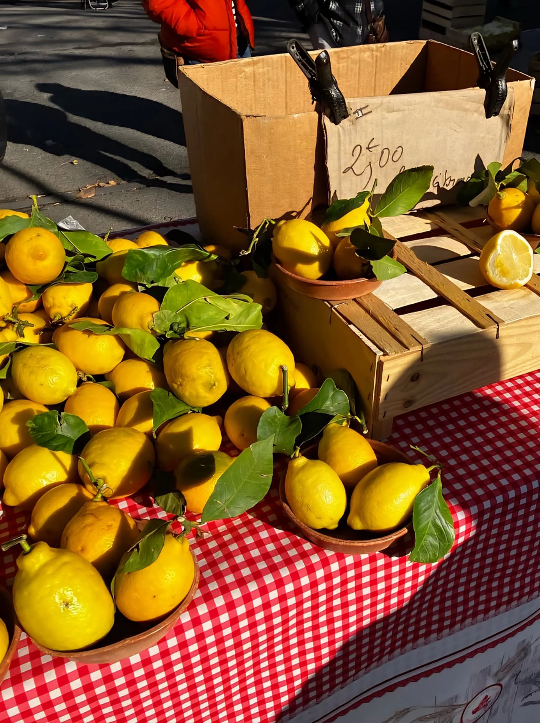 lemons at Arles market on saturday