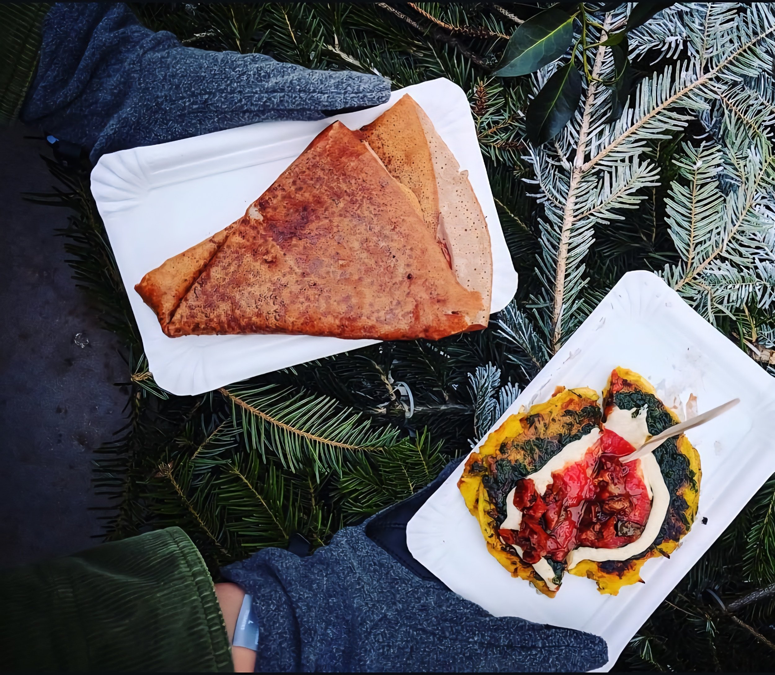 food christmas market in Montbeliard