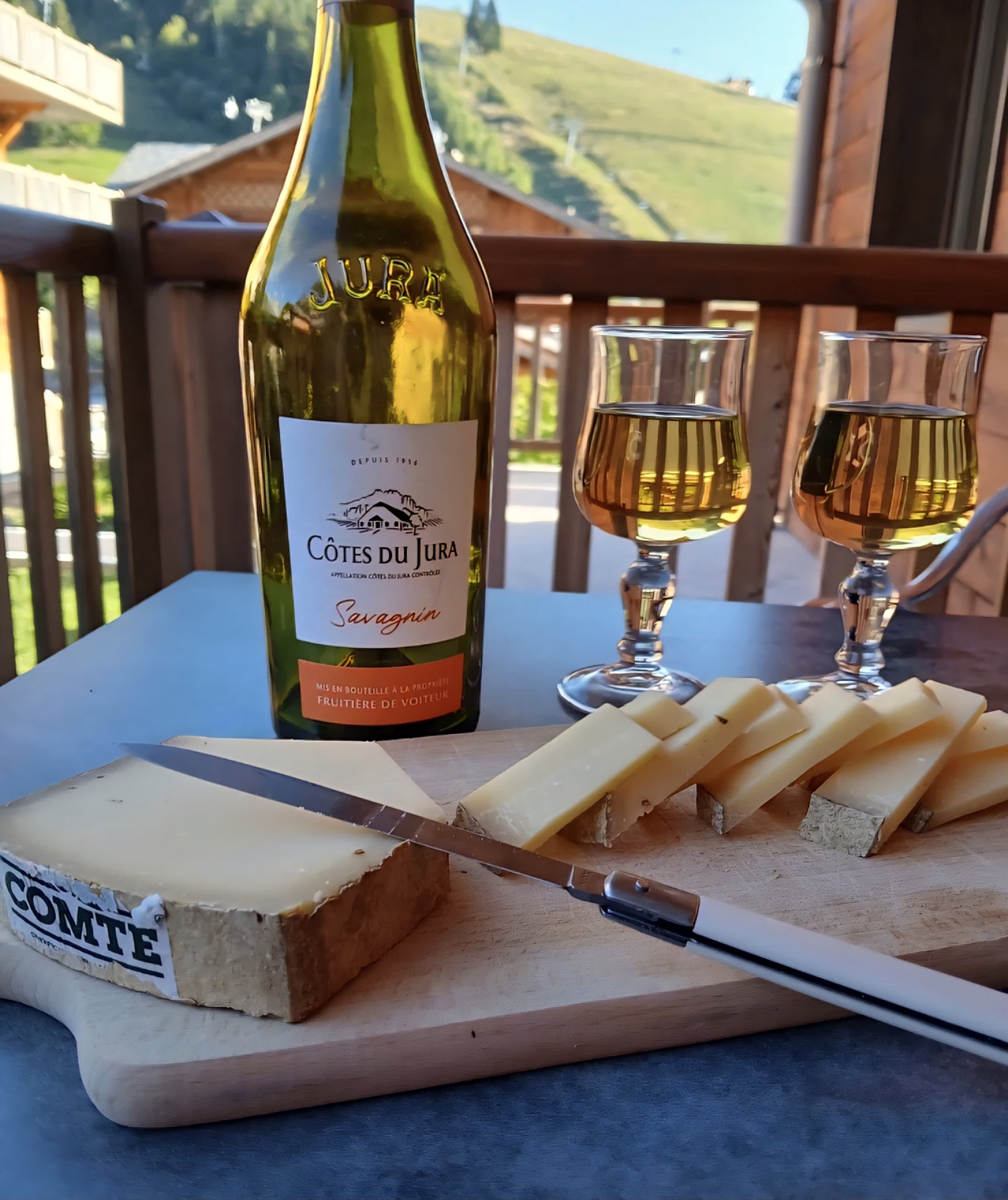 Jura region cheese and wine