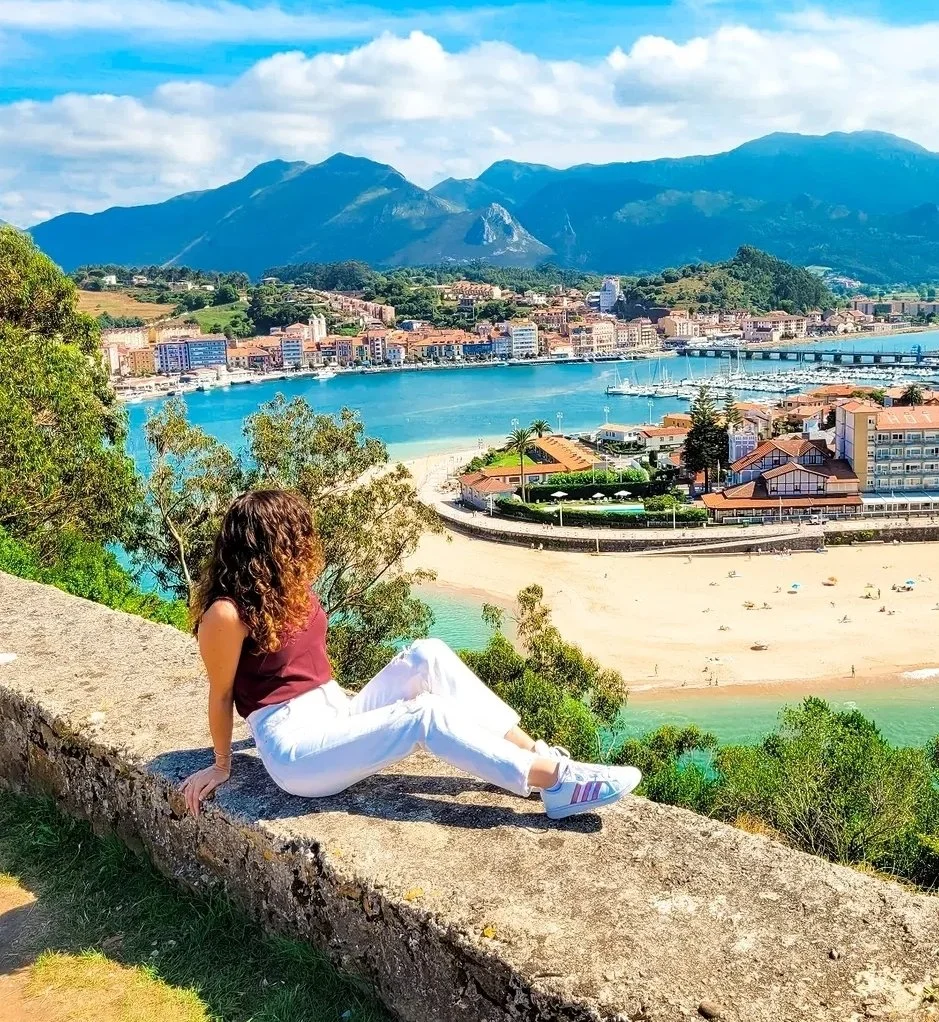 view over Ribadesella, Asturias