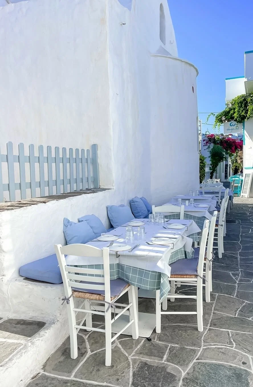 Sifnos restaurant table setting