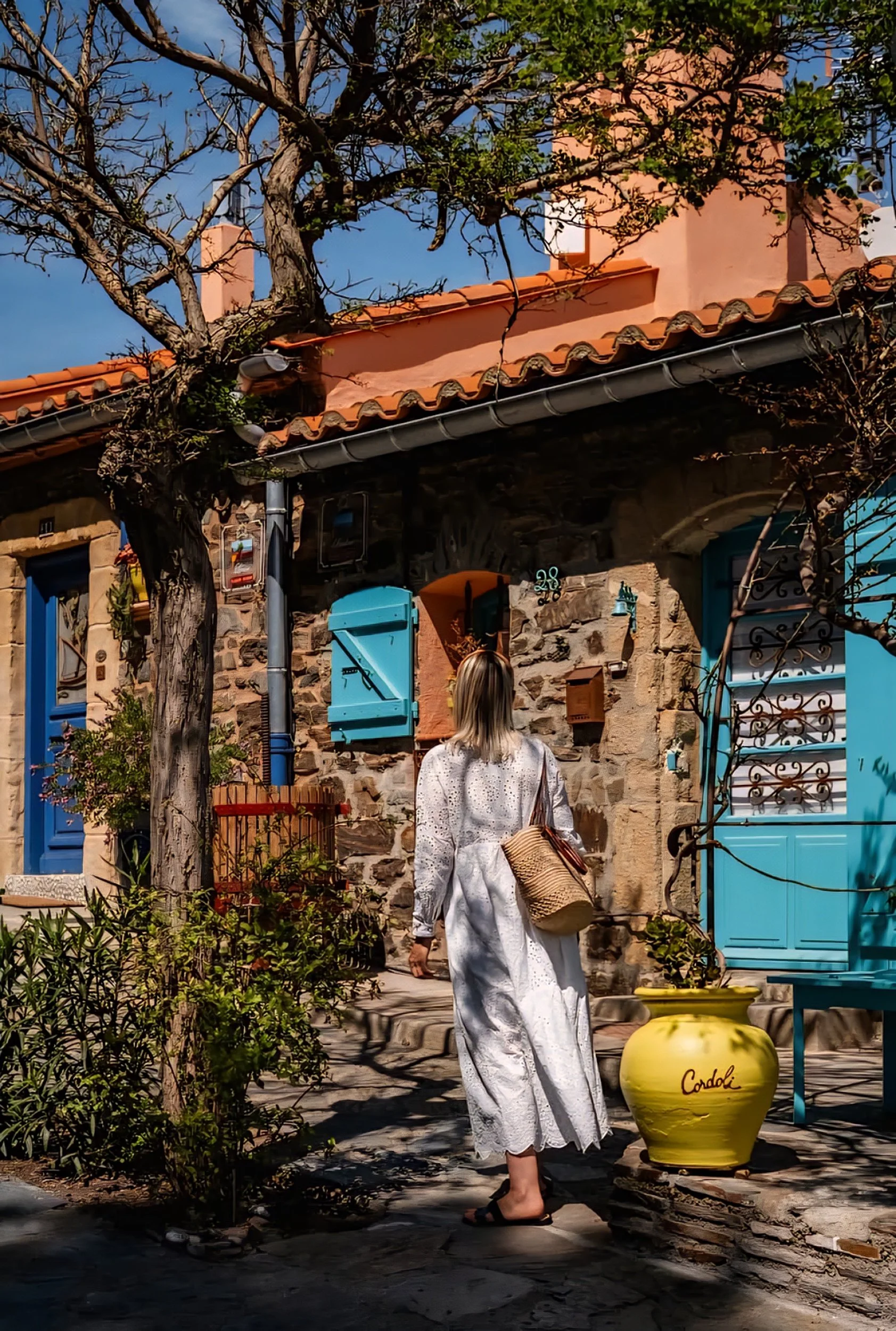 french streets in summer in Collioure