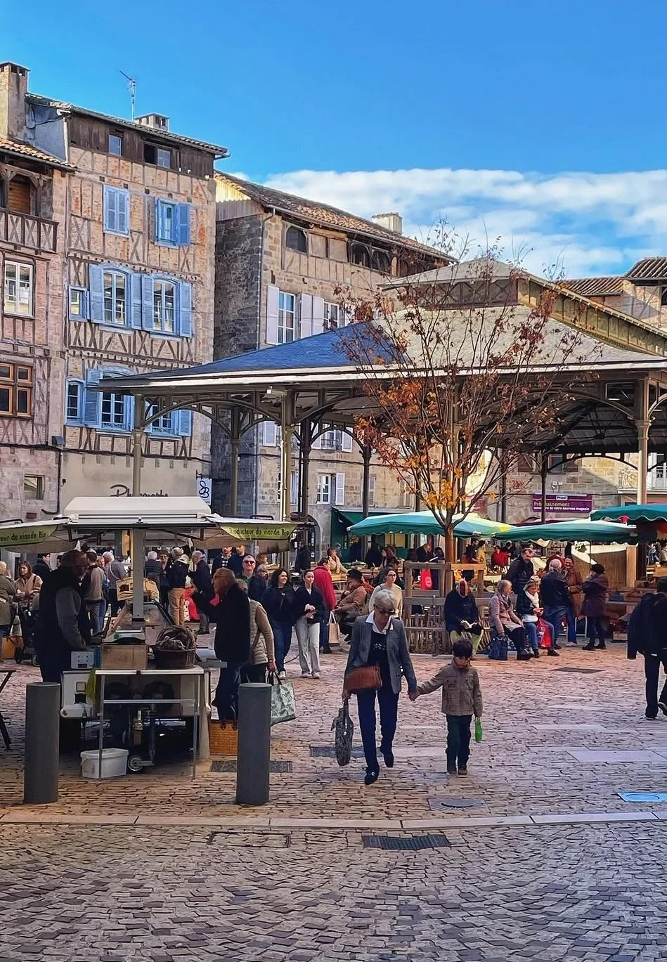 market in Figeac