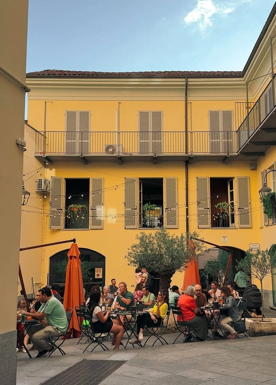 lunch in asti, italy