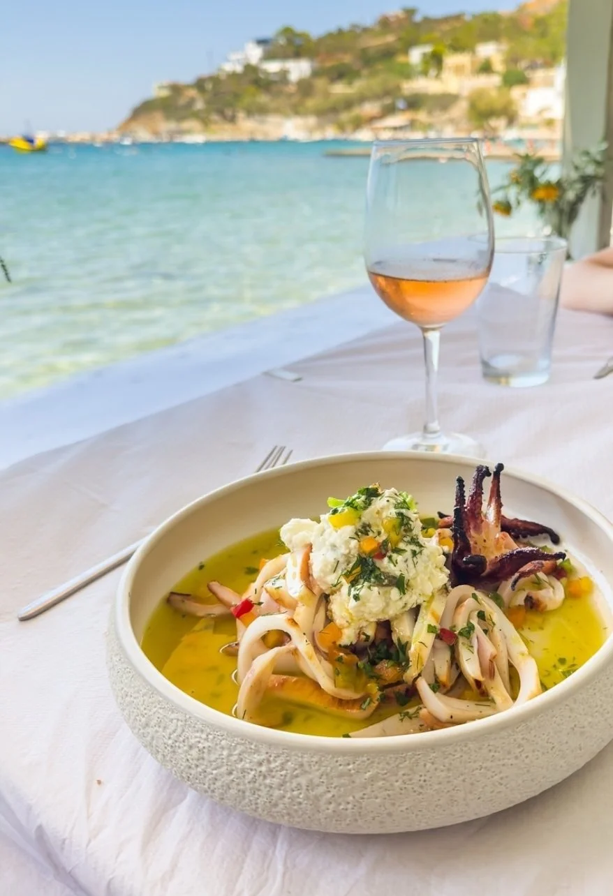 lunch on syros beach