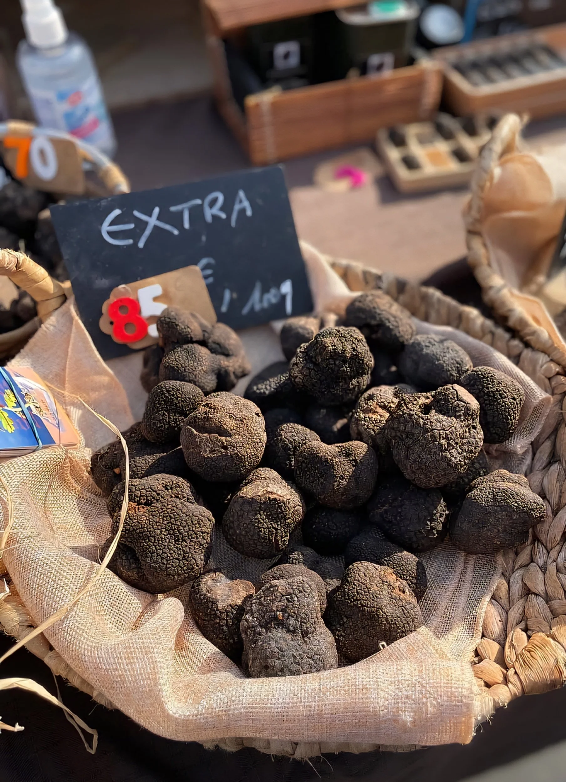 truffle stand at french market