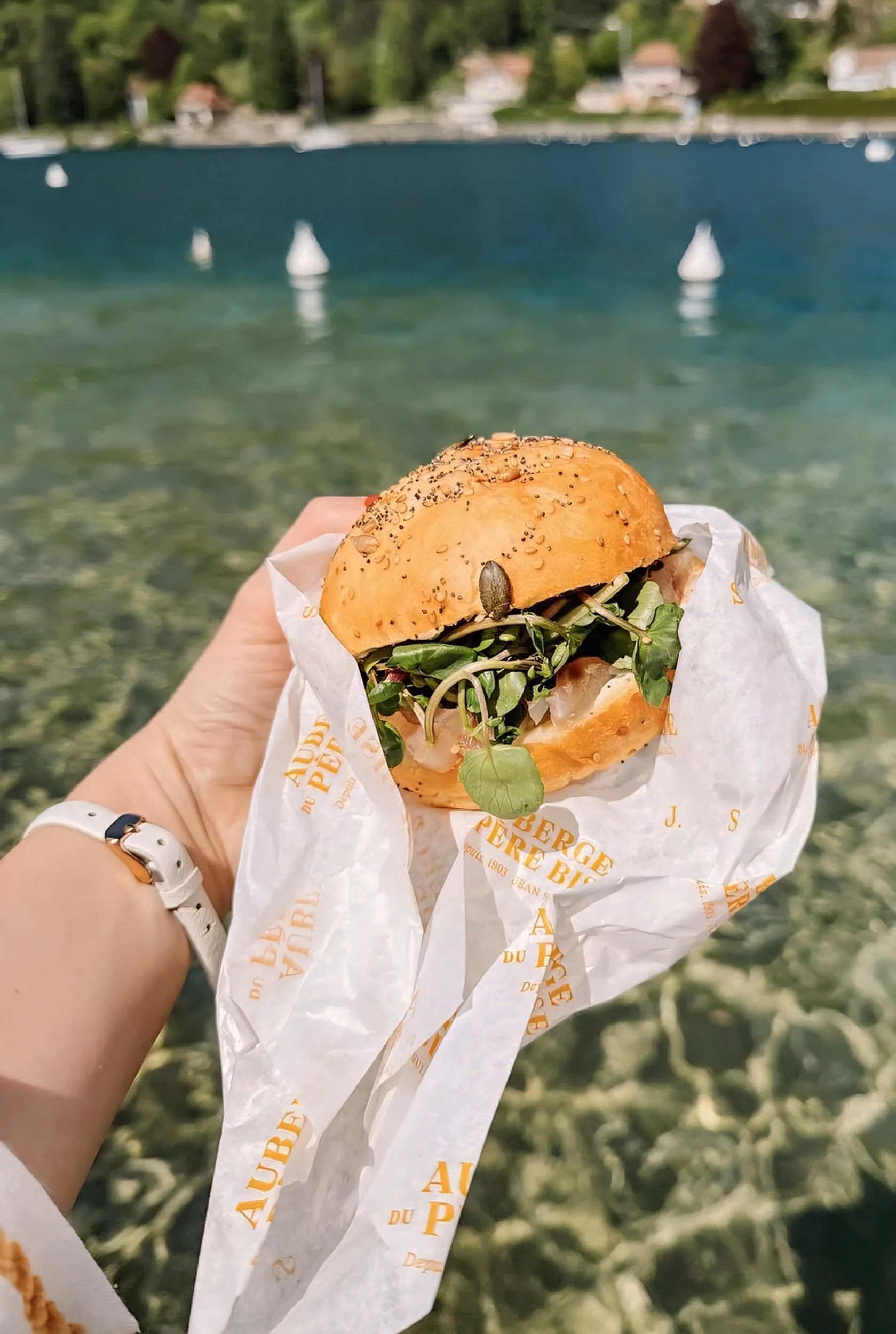 breakfast by the sea in Talloires