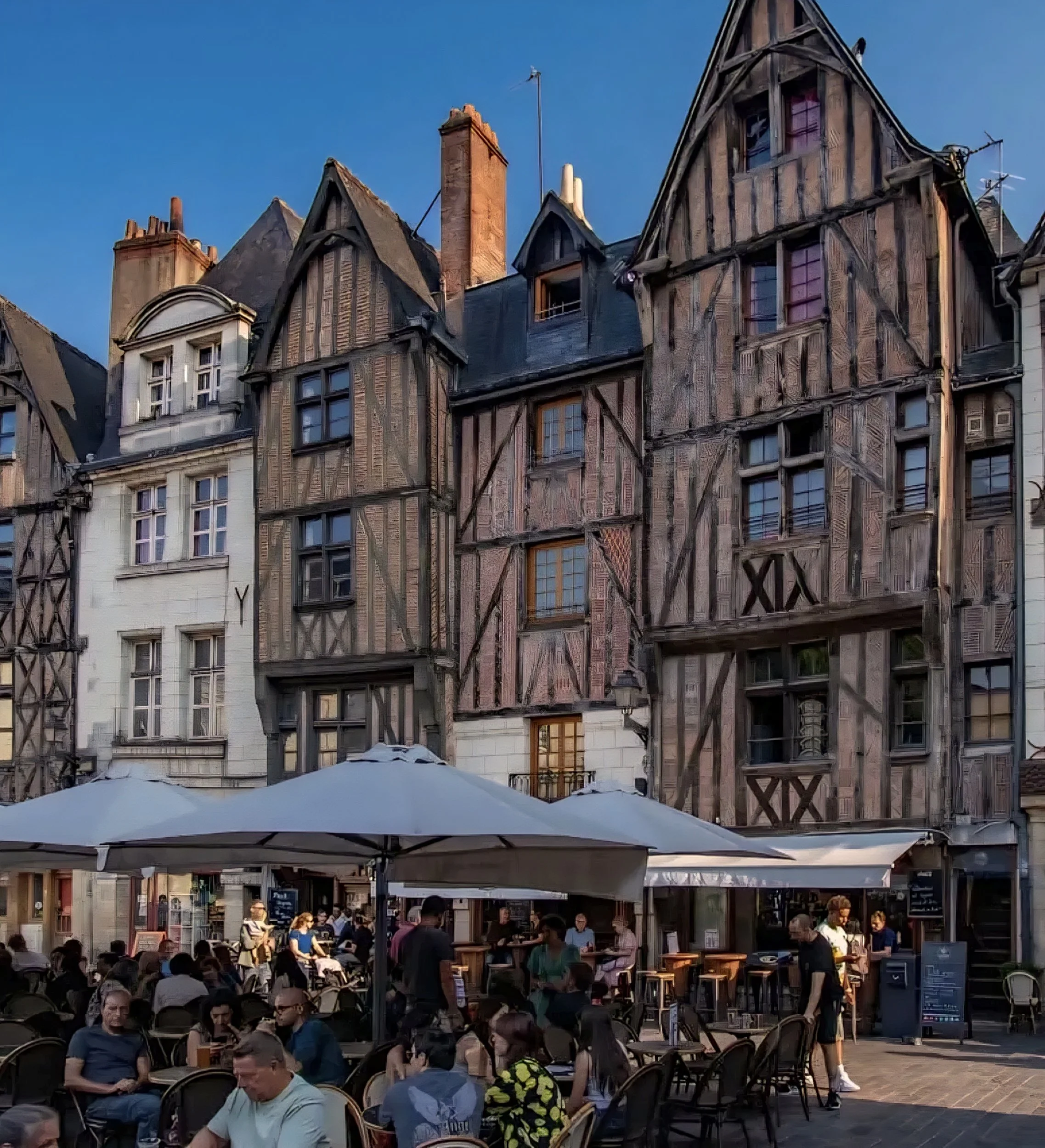 town square in tours, france