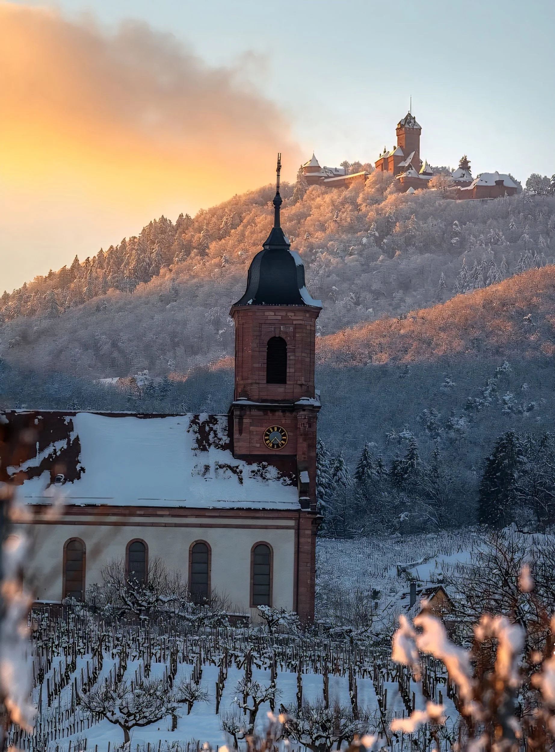 Stunning French winter church in  village.jpg.jpg