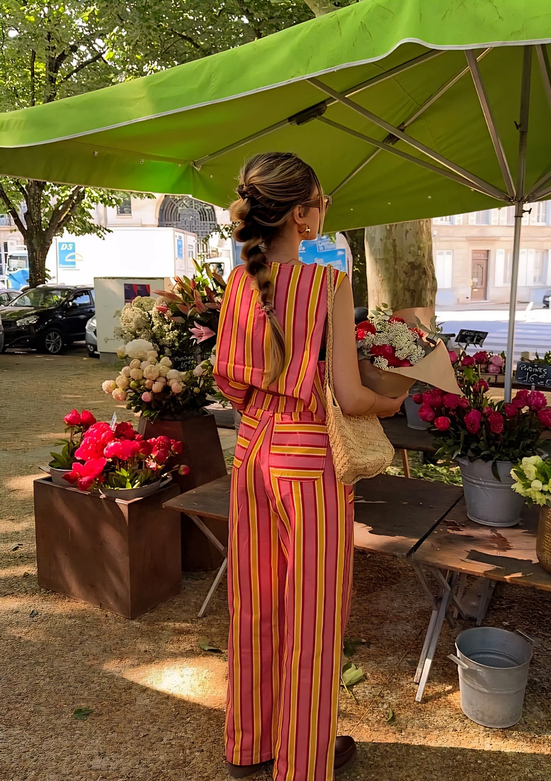 flower market in loire valley