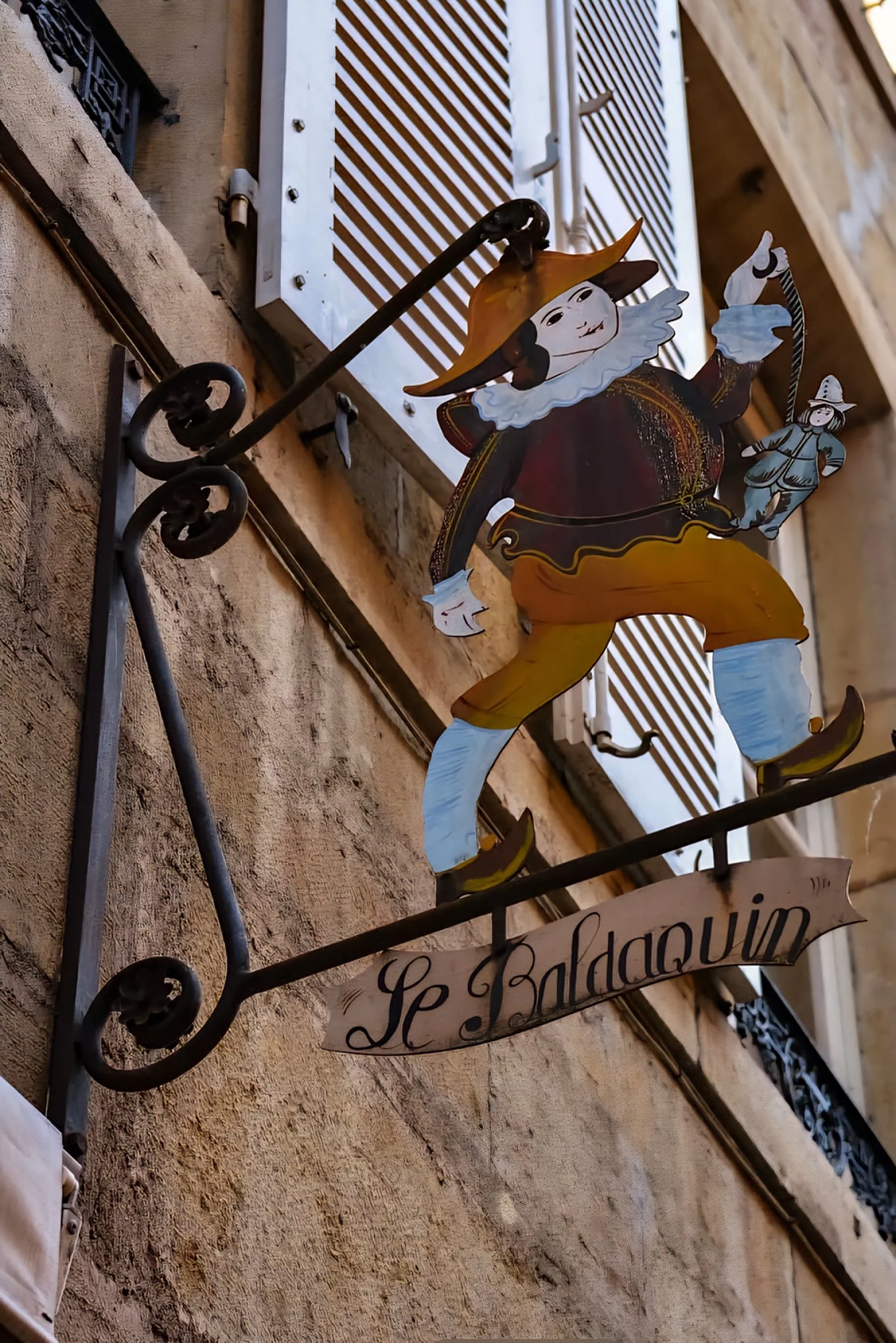 restaurant sign in dijon