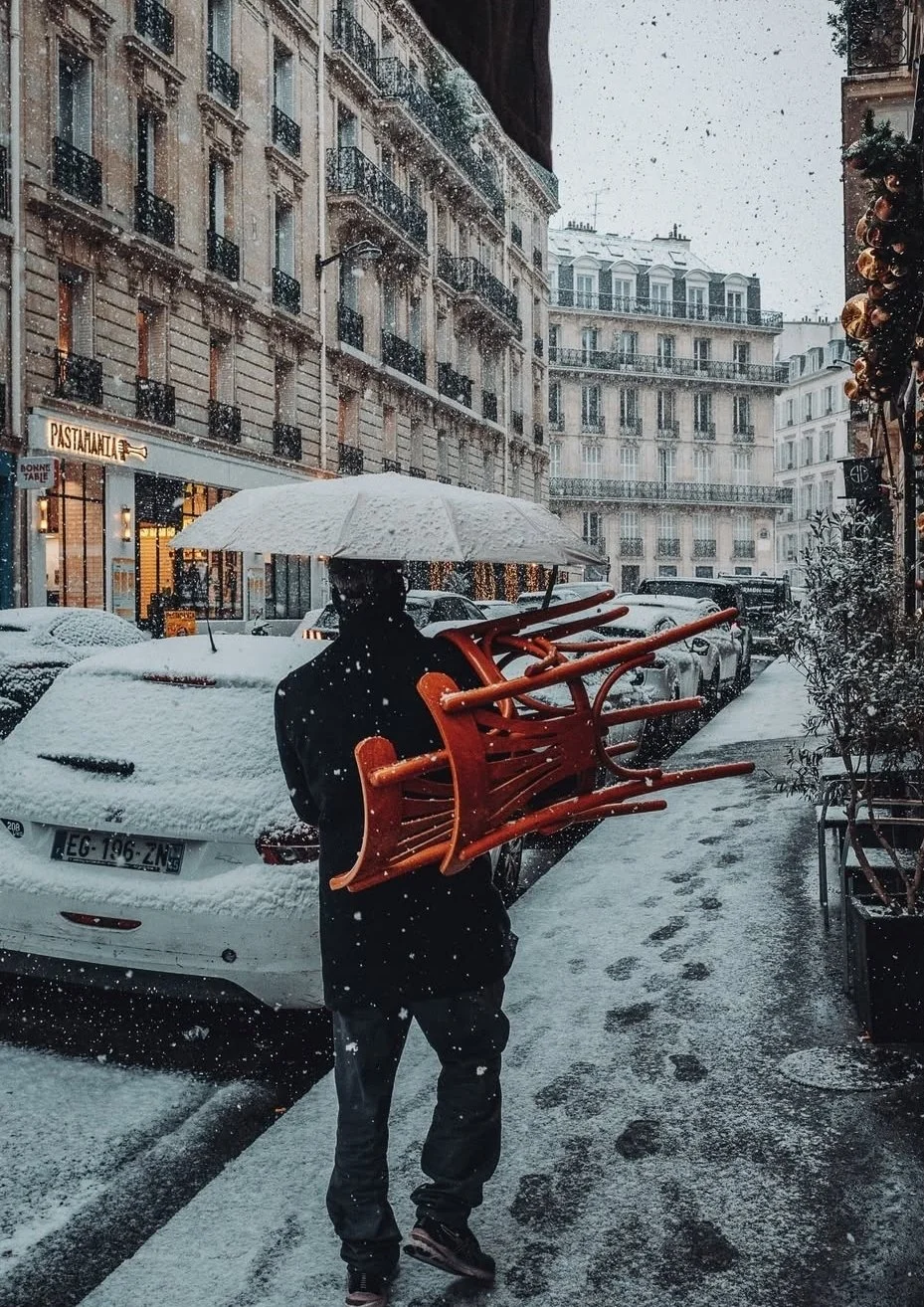 Frabce winter street