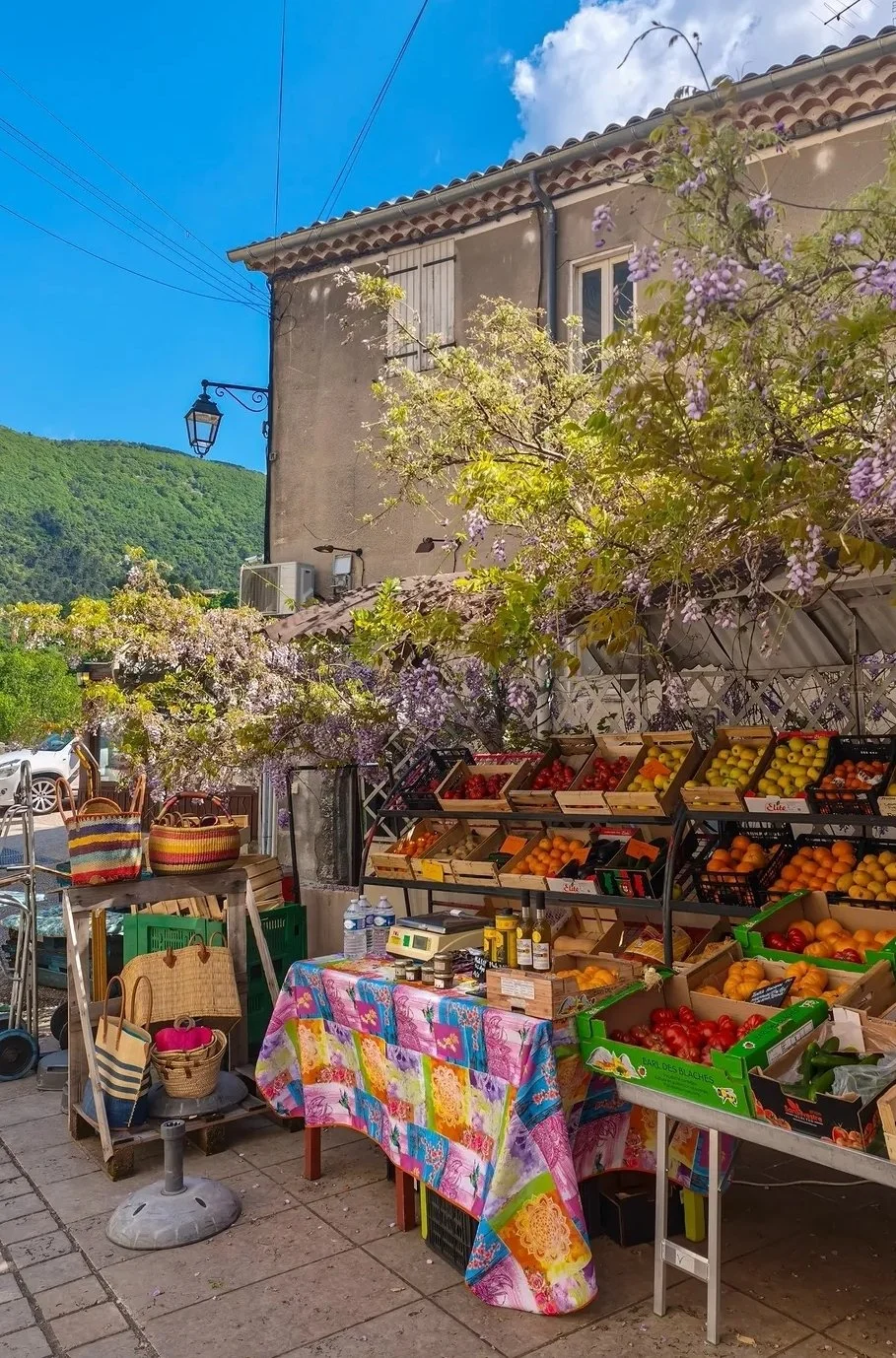 Nyons market france street